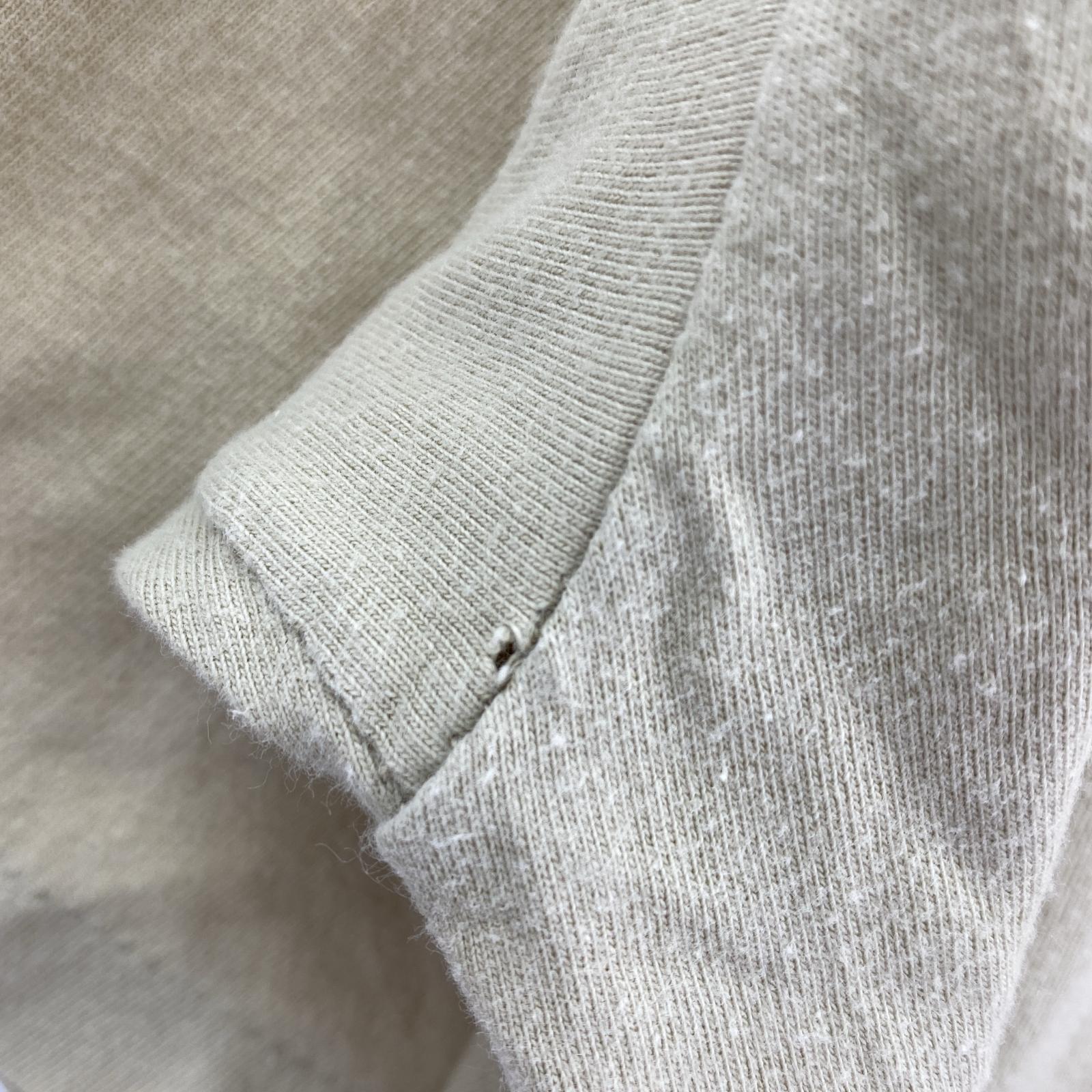 半袖Tシャツ 90s 紺タグ イエロープリント USA製 Tシャツ (L) L ベージュ