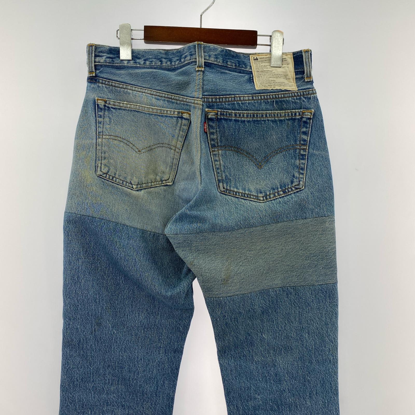 デニムパンツ ink Levi'sリメイクデニム M ブルー