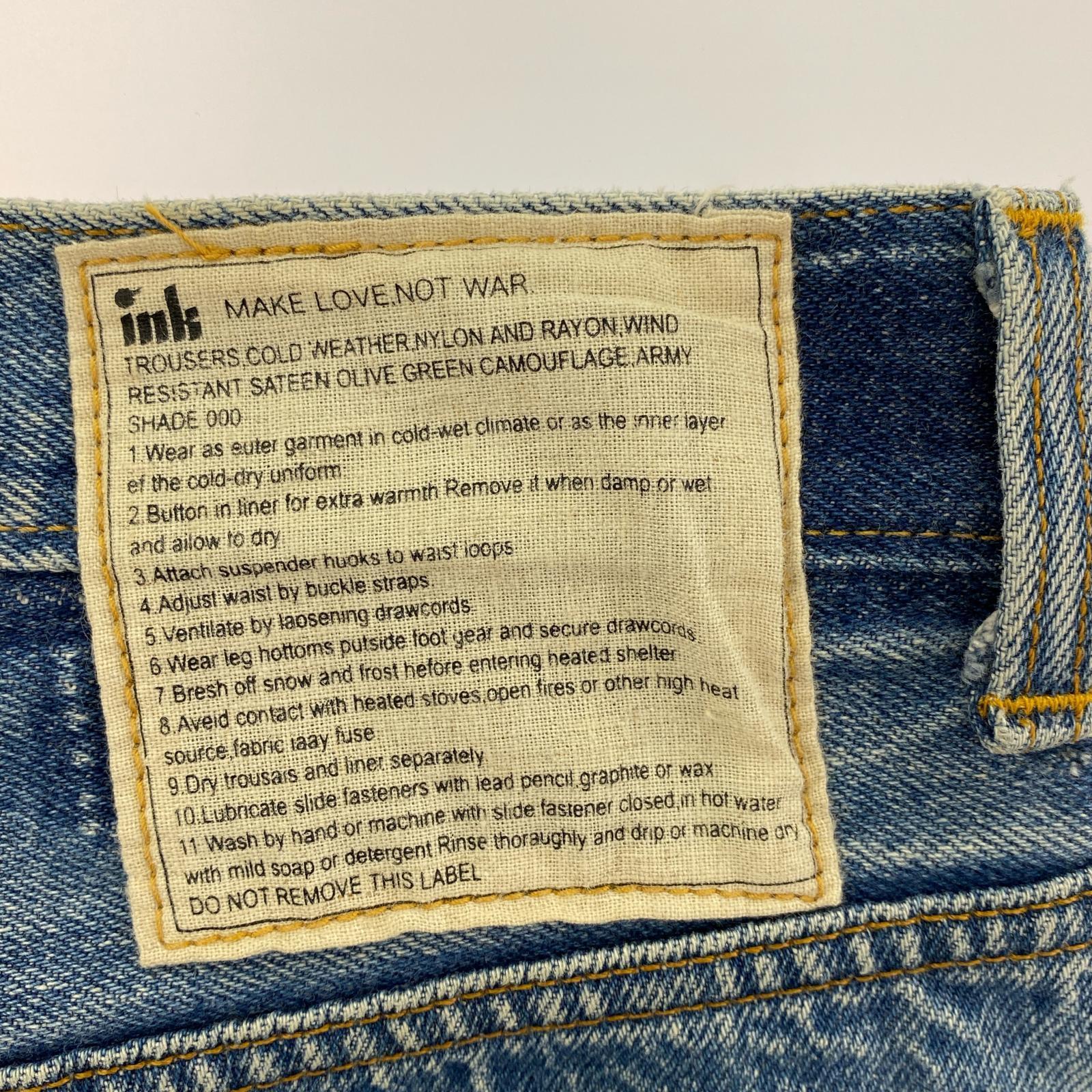 デニムパンツ ink Levi'sリメイクデニム M ブルー