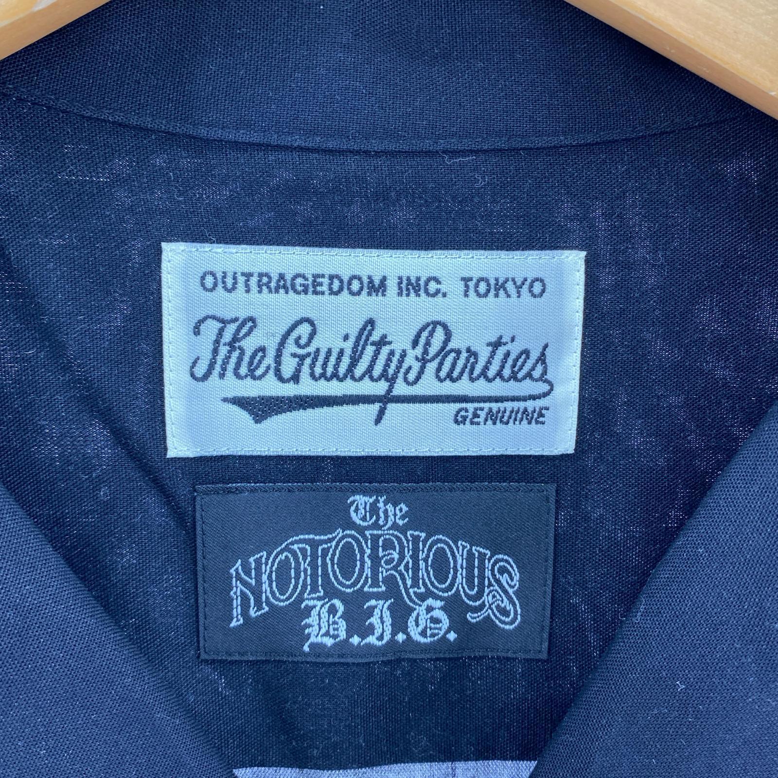 半袖シャツ 21SS NOTORIOUS B.I.G HAWAIIAN SHIRT (S) S ブラック