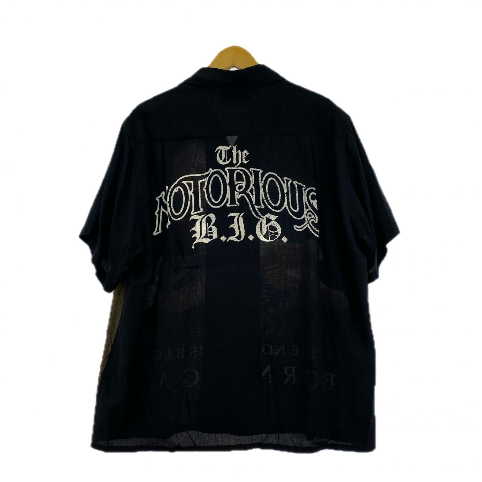 半袖シャツ 21SS NOTORIOUS B.I.G HAWAIIAN SHIRT (S) S ブラック