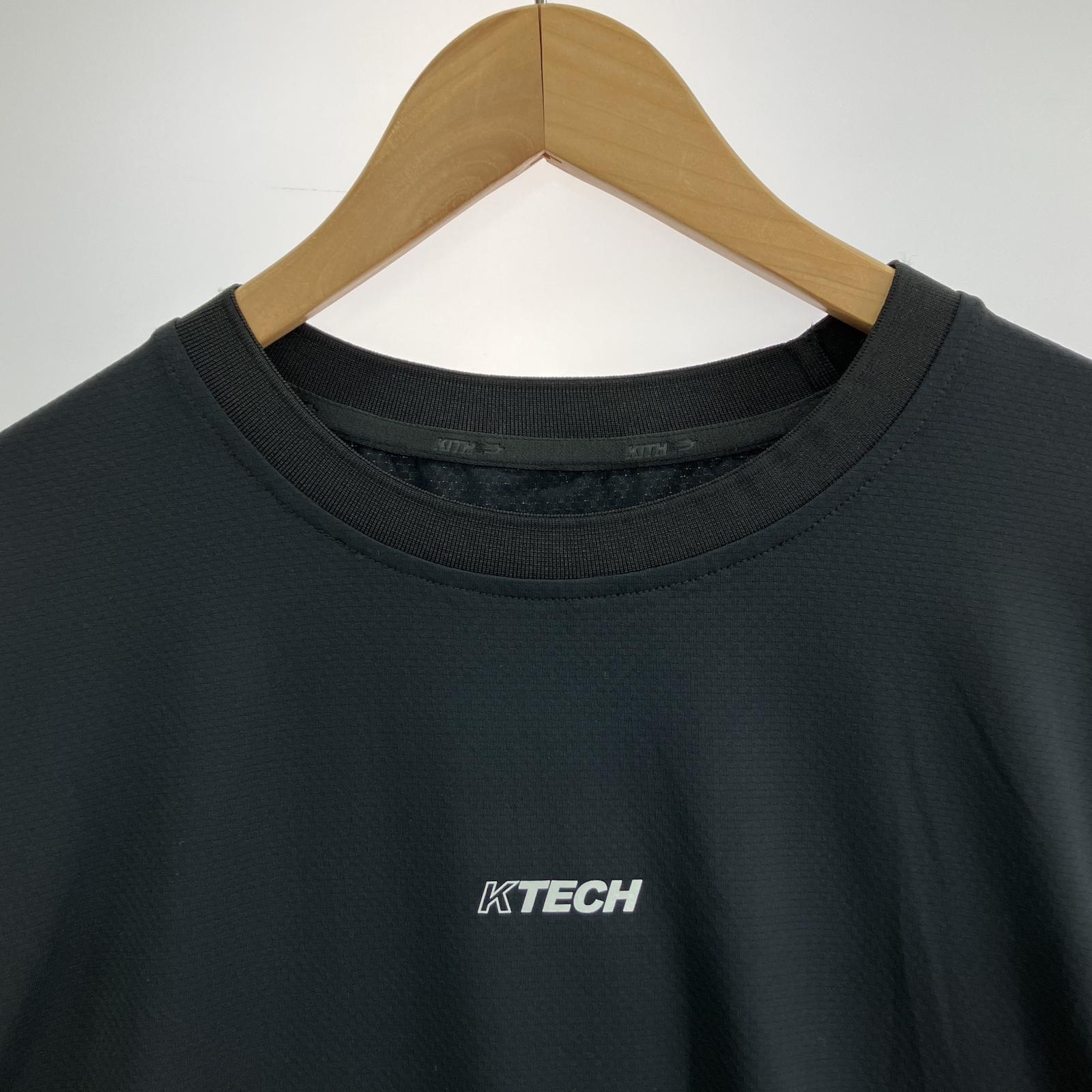 長袖Tシャツ KTECH L/Sロゴカットソー BLK (XXL) ブラック