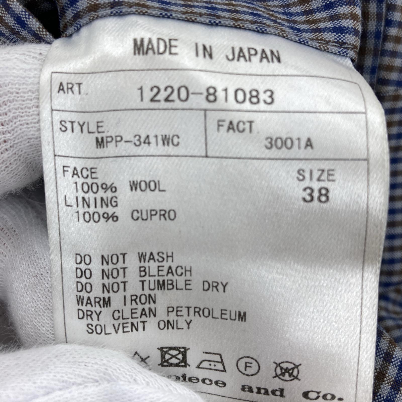 パンツ チェックスラックス 38