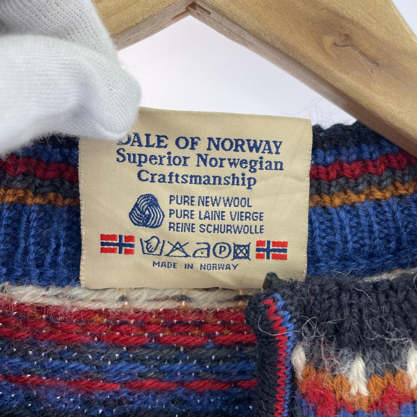 ニット DALE OF NORWAY ハーフジップ ネイビー