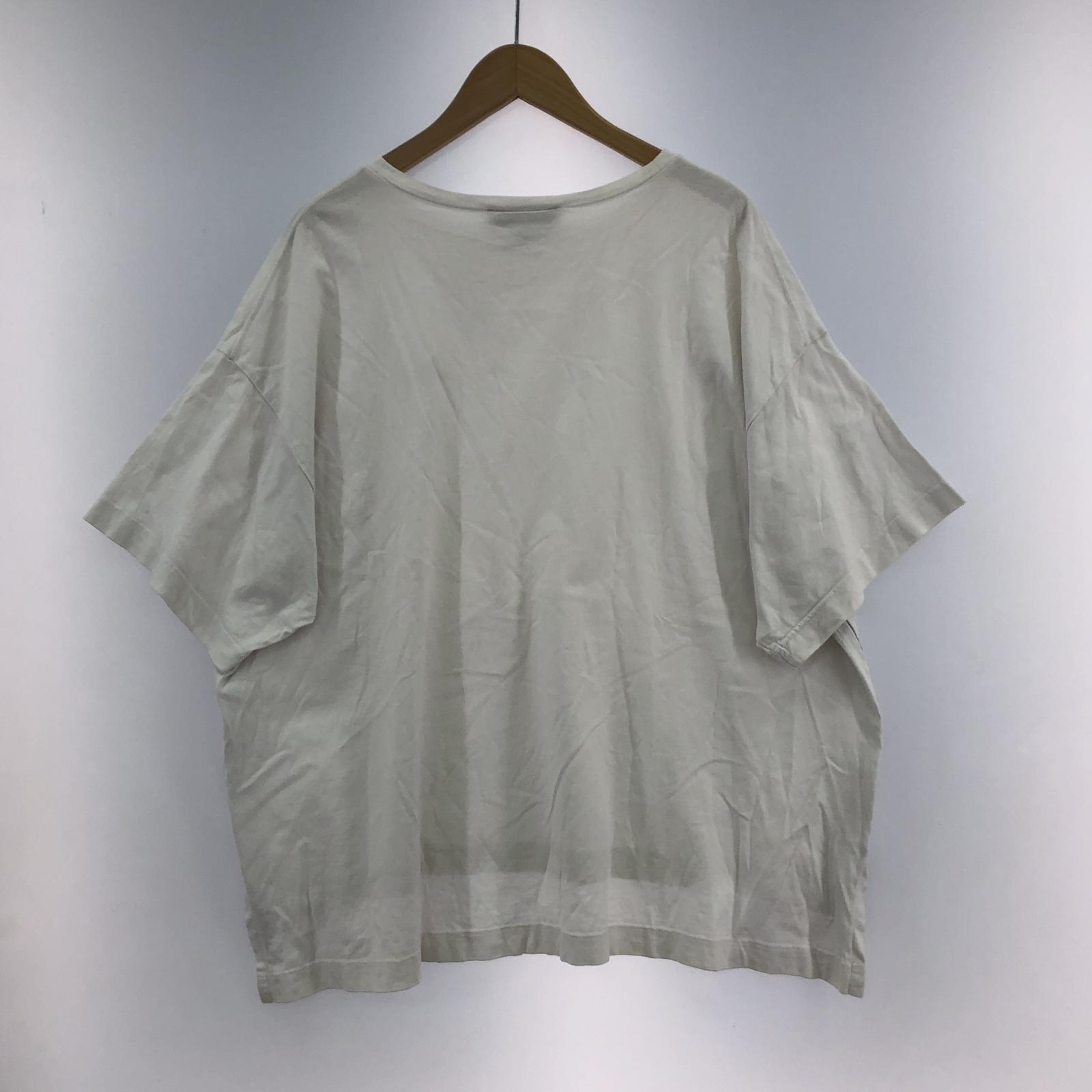 半袖Tシャツ サイドジップカットソー 白 ホワイト