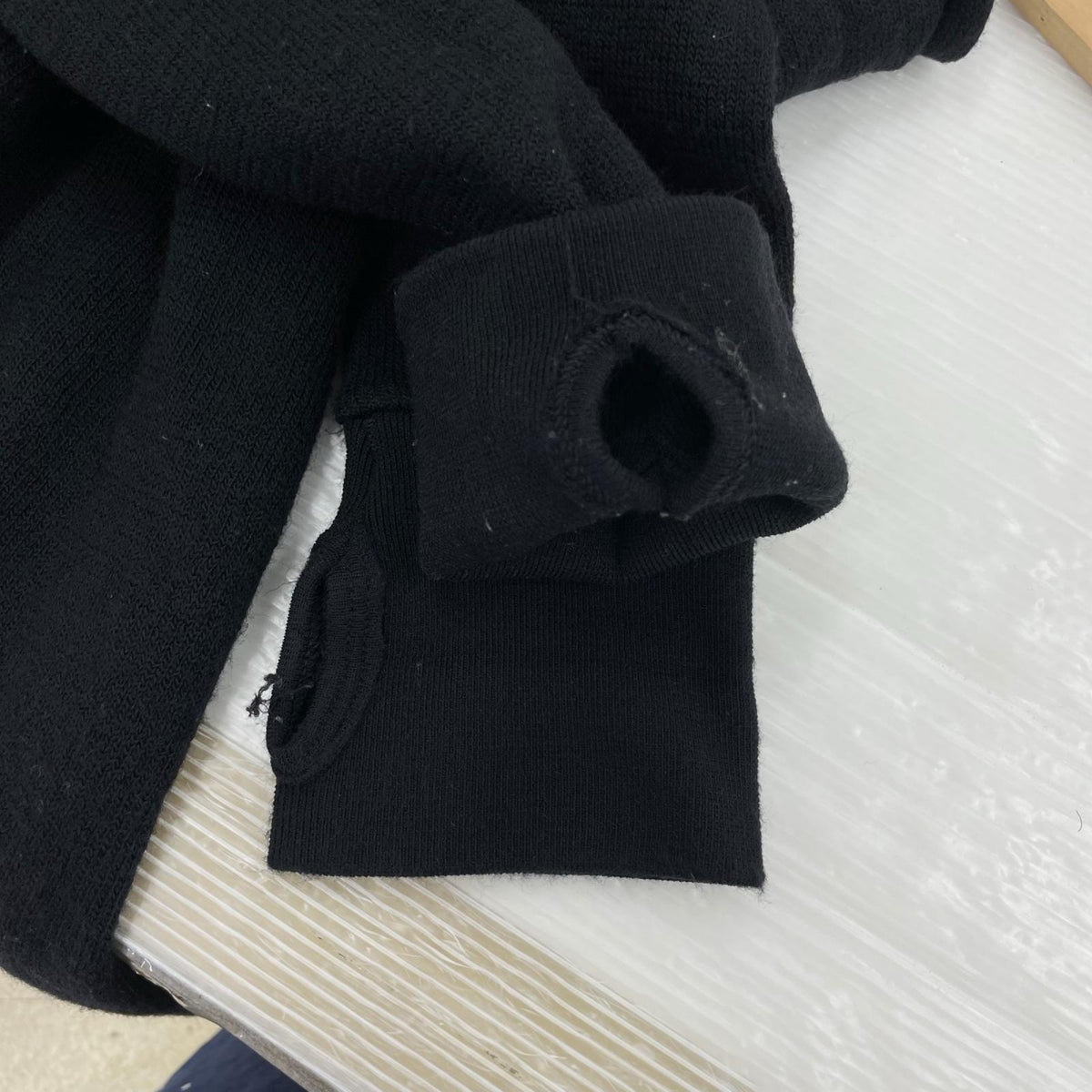 ニット WOOLPOWER ullfrotte フルジップニット(L) 黒 L ブラック