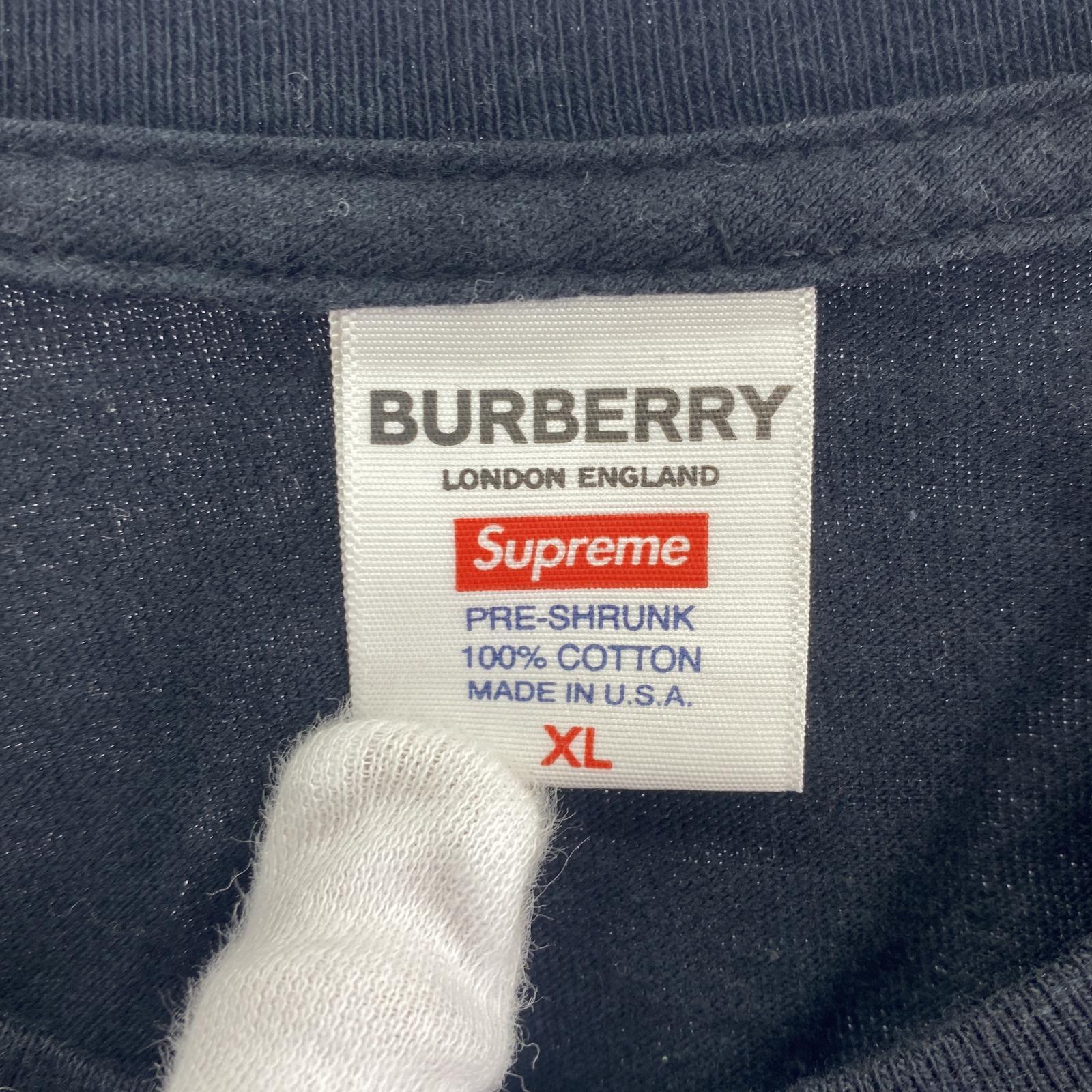半袖Tシャツ supreme×burberry ブラック