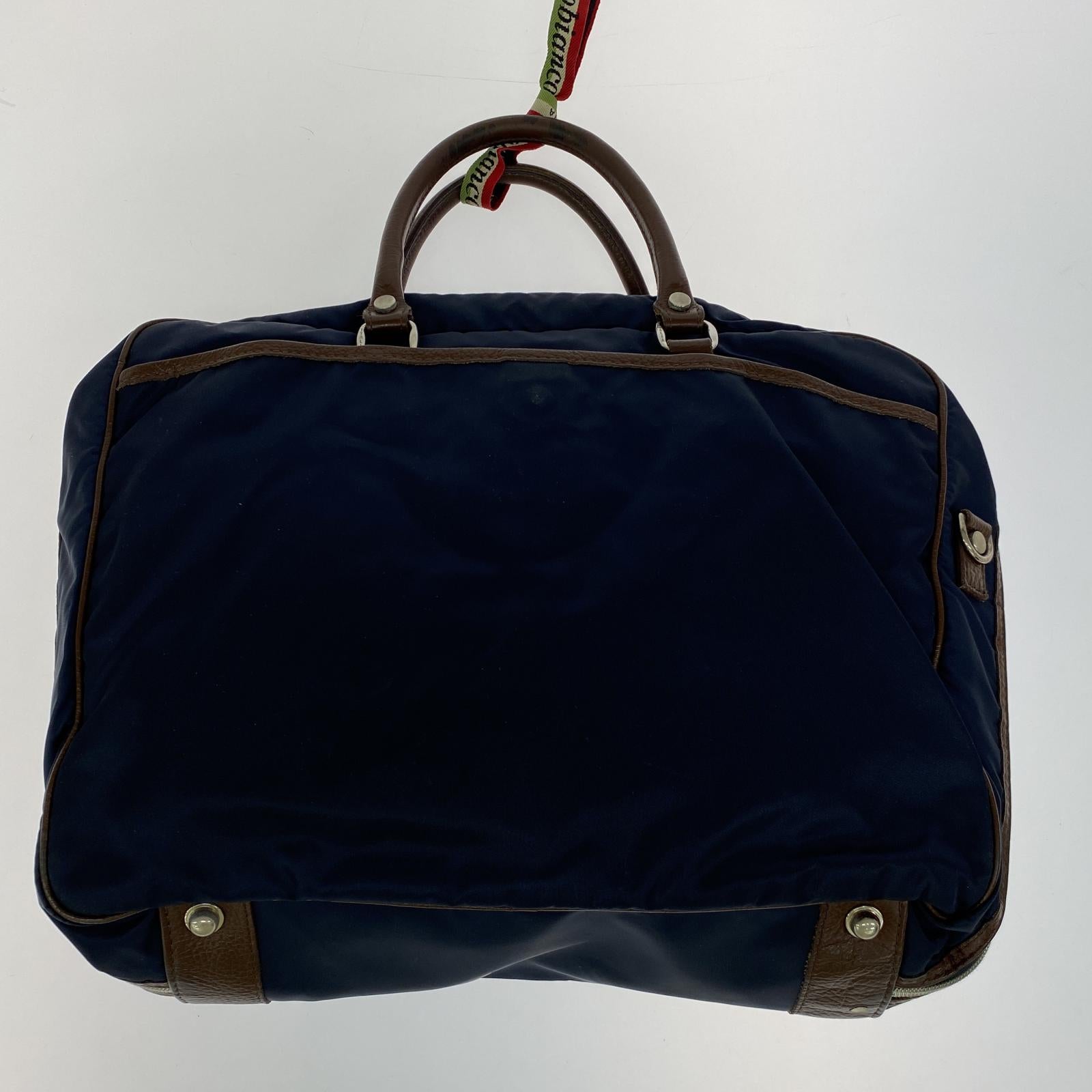 ブリーフケース Tessuti & pelli 紺 ネイビー