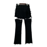 その他ボトムス Voltage Control Filter Leg Cutout Bondage Denim Skirt 3wayドッキングパンツ F 1123010701 フリー ブラック