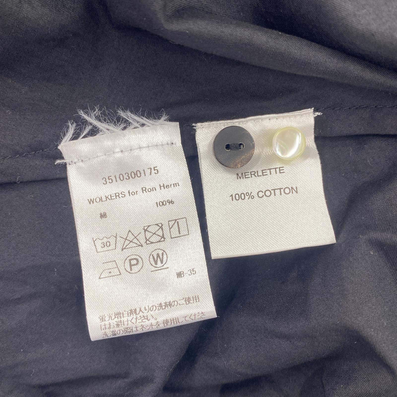 ワンピース MERLETTE Ron Herman別注コットン ギャザー ワンピース SS ブラック