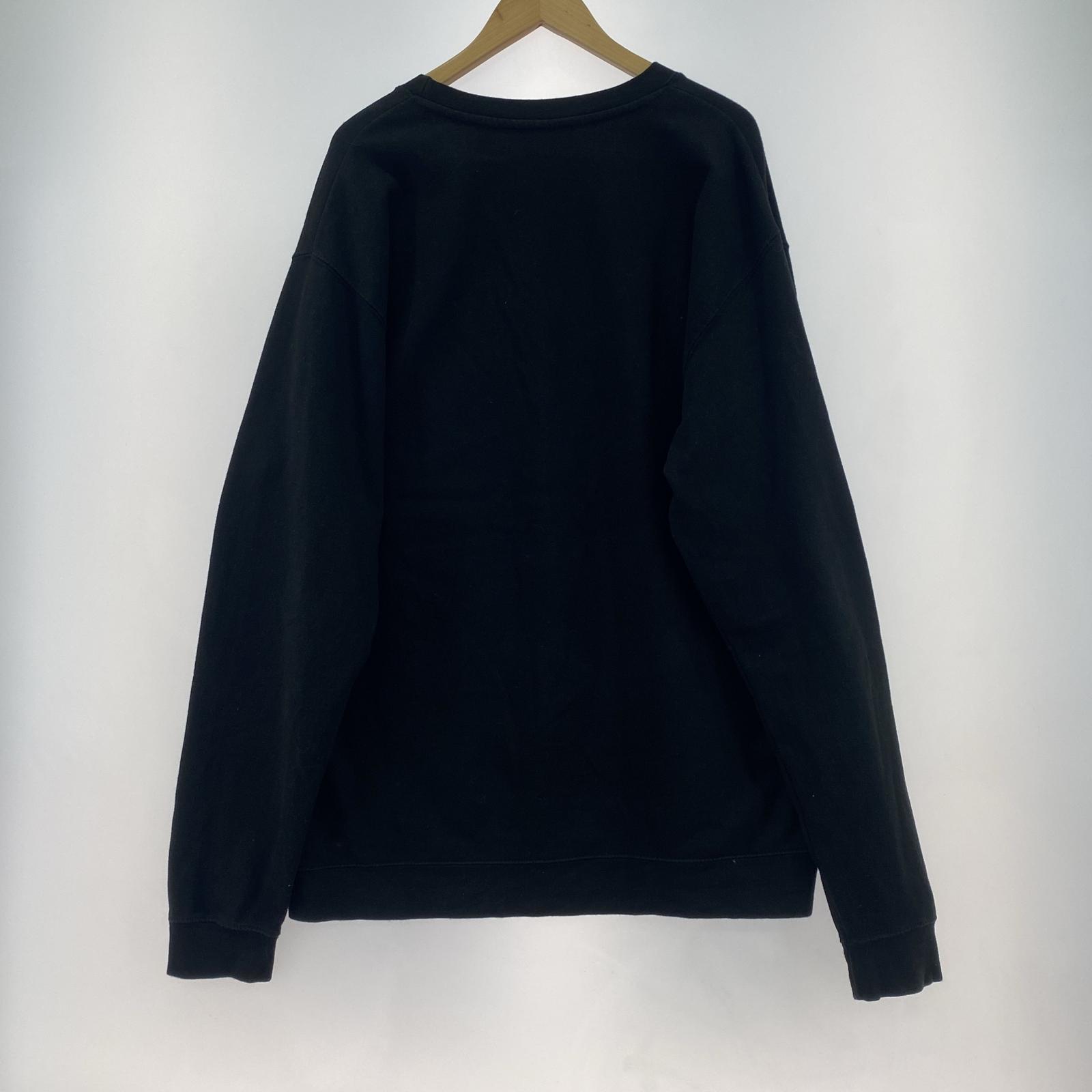 スウェット PASS~PORT 刺繍ロゴ 黒(XL) ブラック