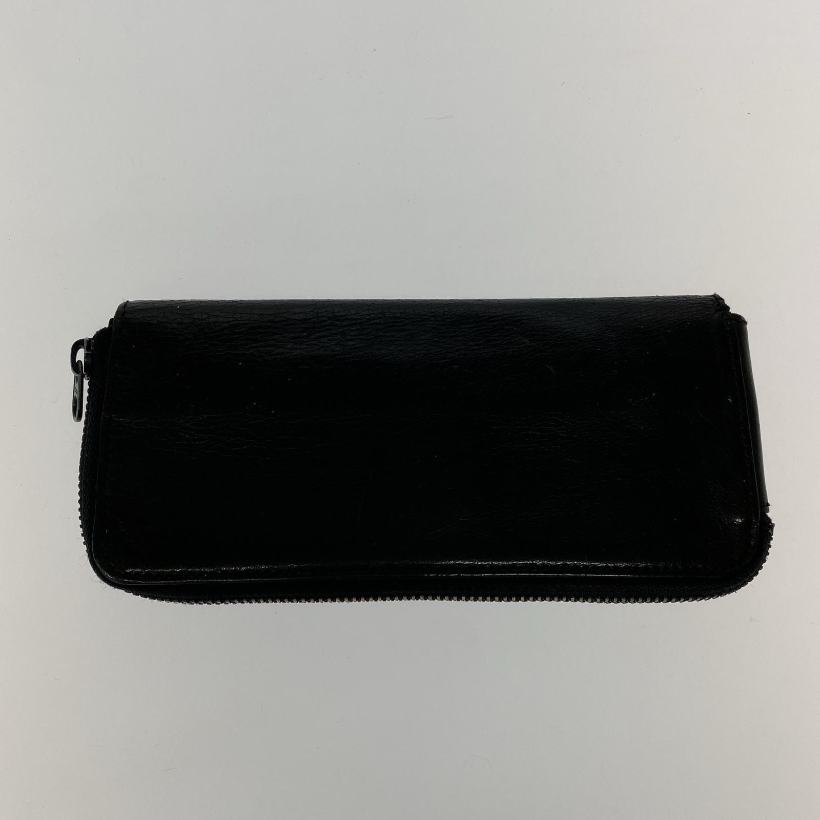 長財布 レザーロングウォレット ブラック