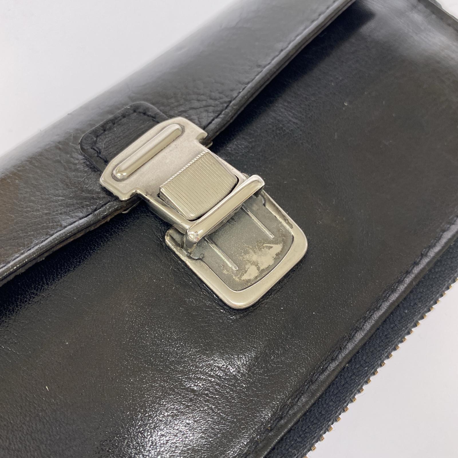 長財布 レザーロングウォレット ブラック