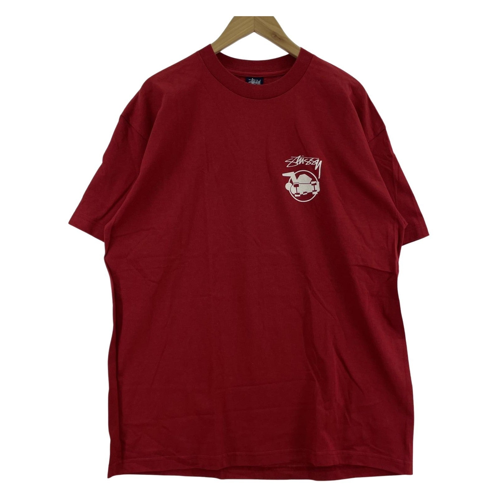その他トップス STUSSY SK8MAN Tシャツ レッド XL レッド