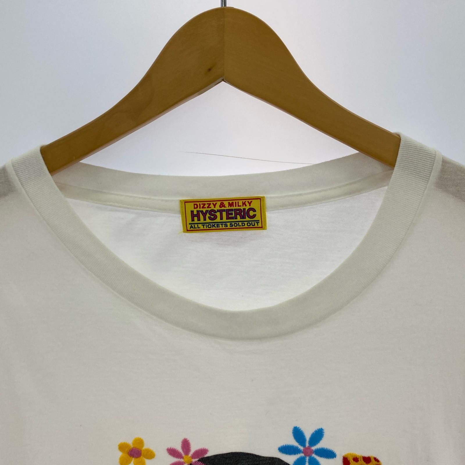 半袖Tシャツ 花柄刺繍 ゲバラ S/Sカットソー 白 (F) フリー ホワイト