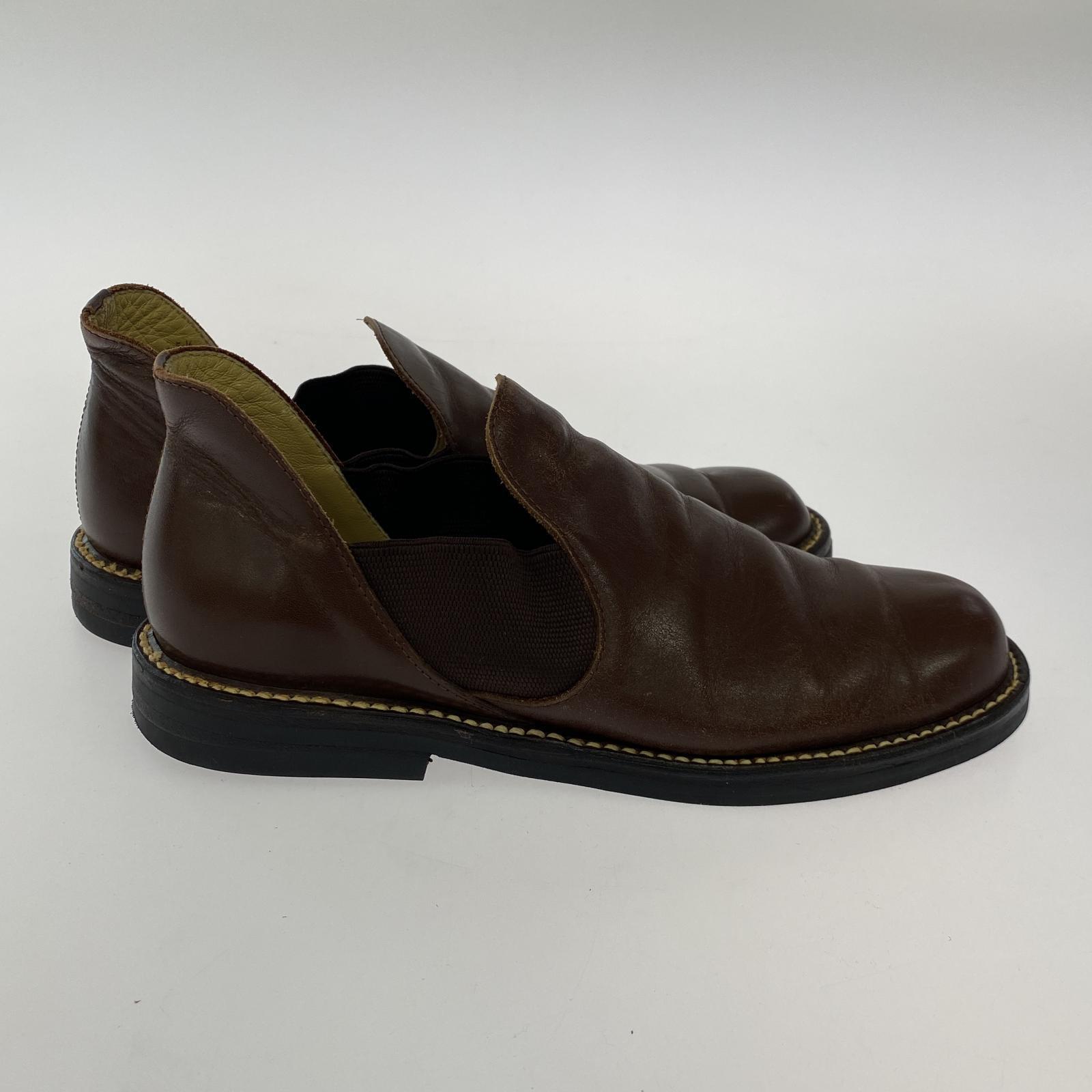 ブーツ COMME des GARCONS HOMME PLUS 90s サイドゴアシューズ 25 1/2 ブラウン