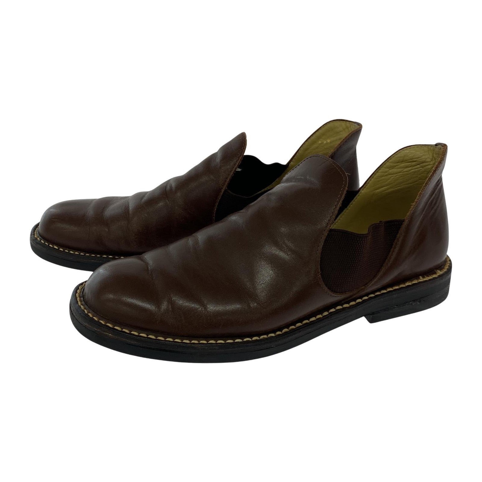 ブーツ COMME des GARCONS HOMME PLUS 90s サイドゴアシューズ 25 1/2 ブラウン