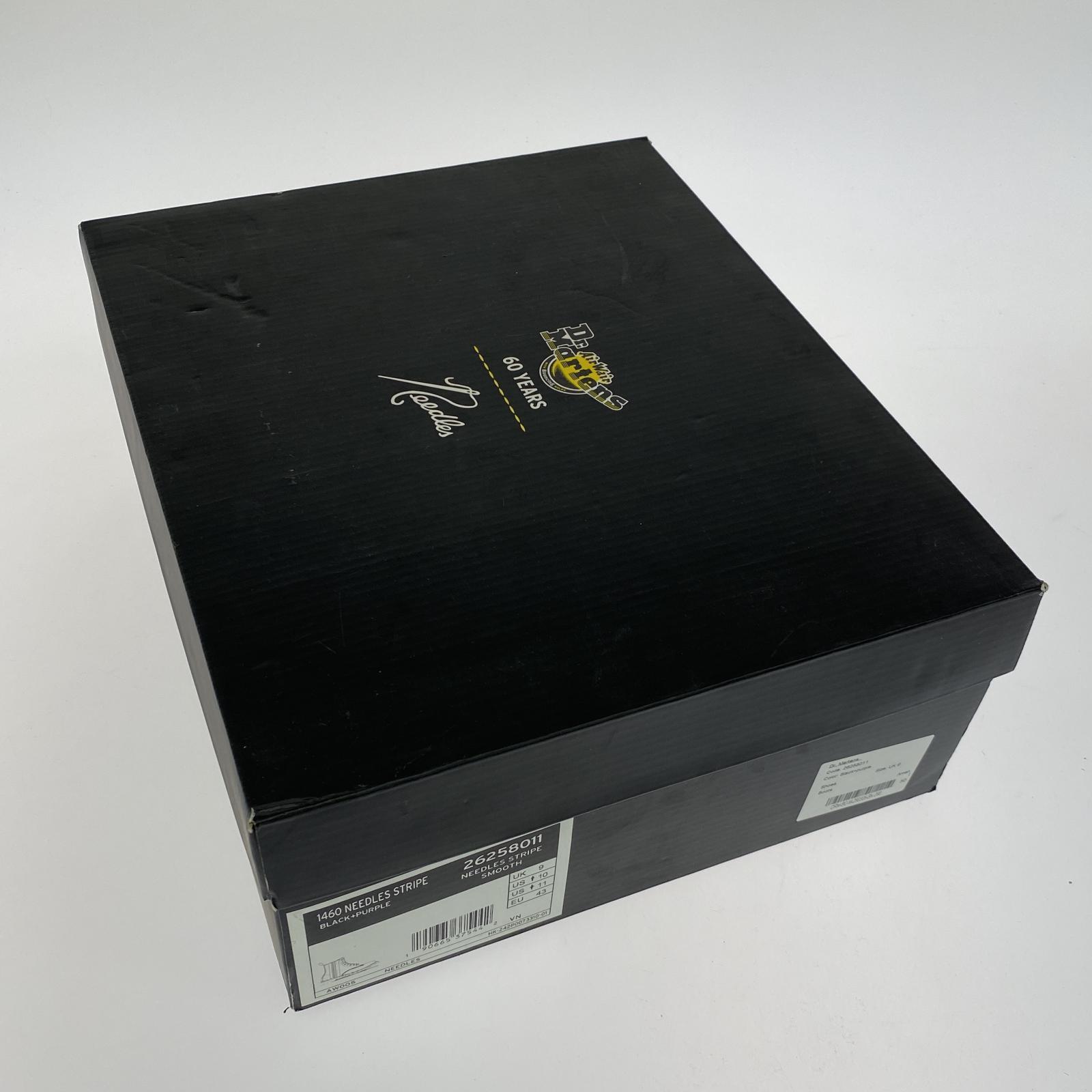ブーツ Dr.Martens 8ホール 黒紫 US10 ブラック