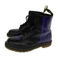 ブーツ Dr.Martens 8ホール 黒紫 US10 ブラック
