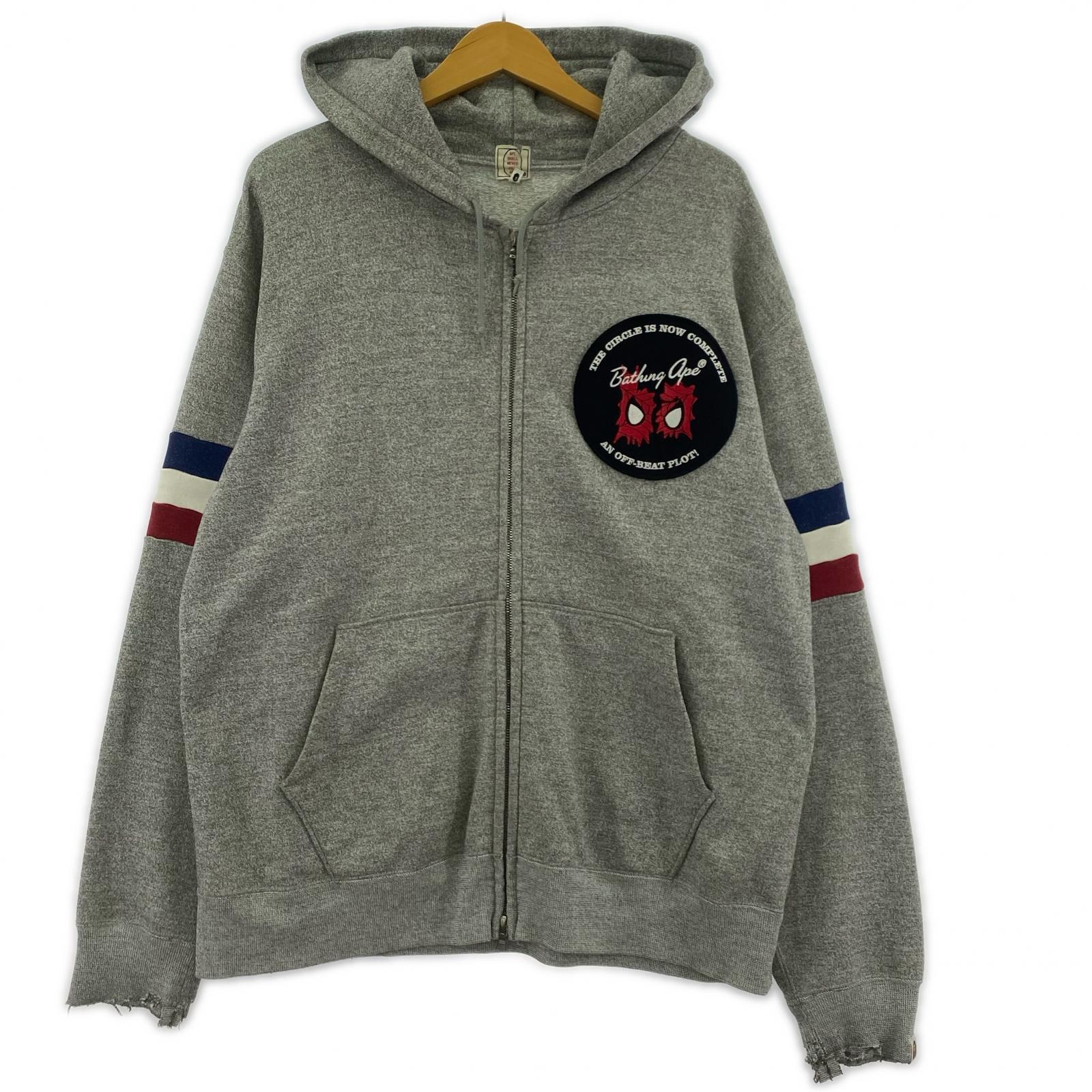 パーカー ×スパイダーマン POパーカー L L グレー