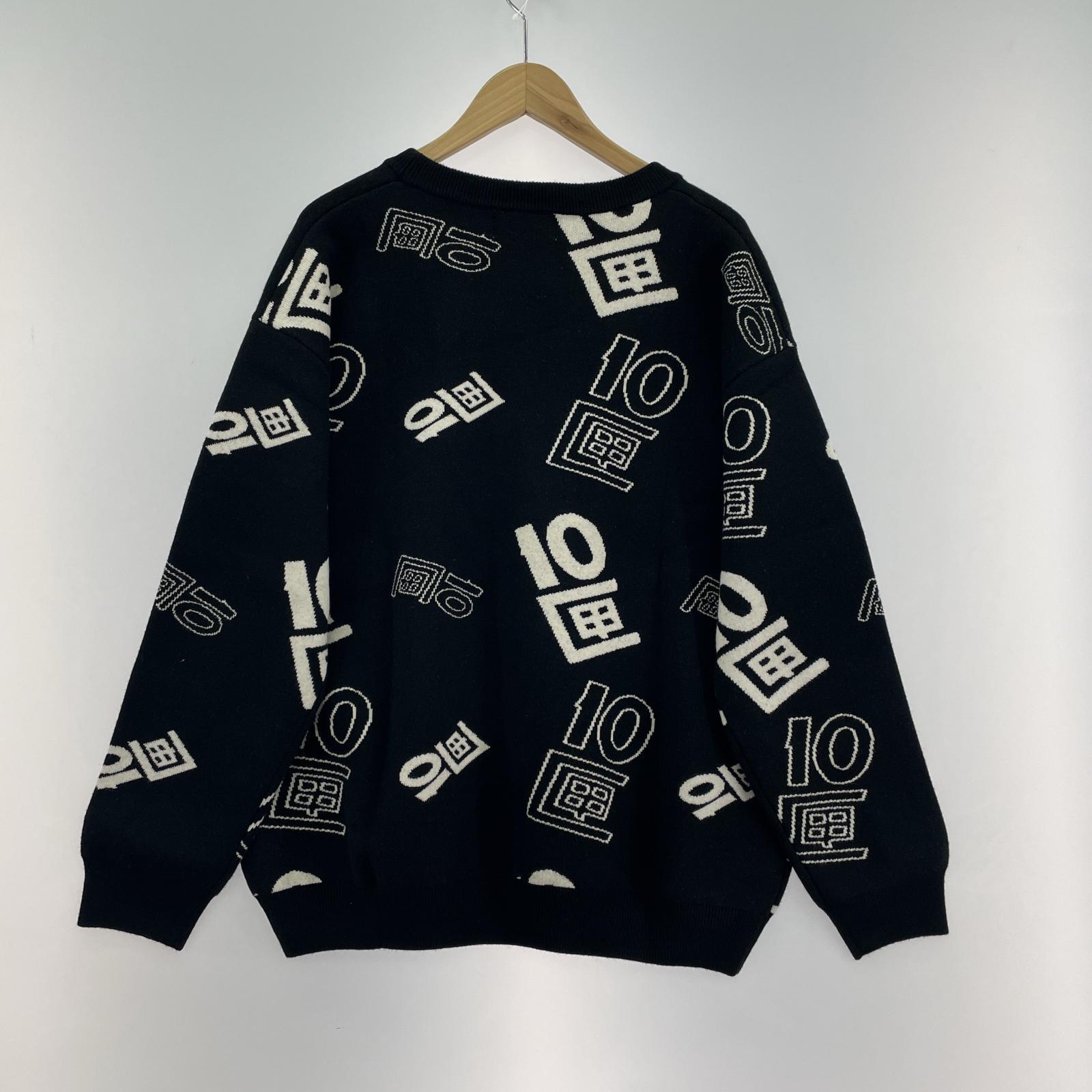 ニット 10匣 TENBOX jacquard Sweater S ブラック