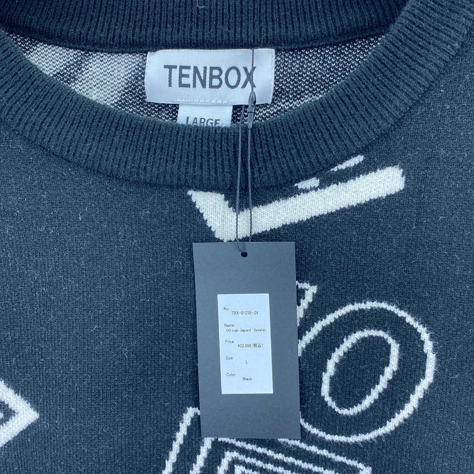 ニット TENBOX OG LOGO JACQUARD SWEATER L