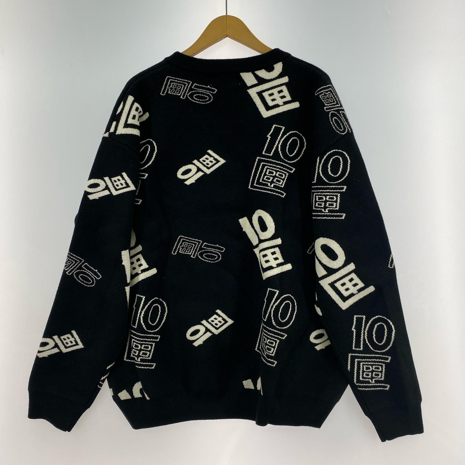 ニット TENBOX OG LOGO JACQUARD SWEATER L