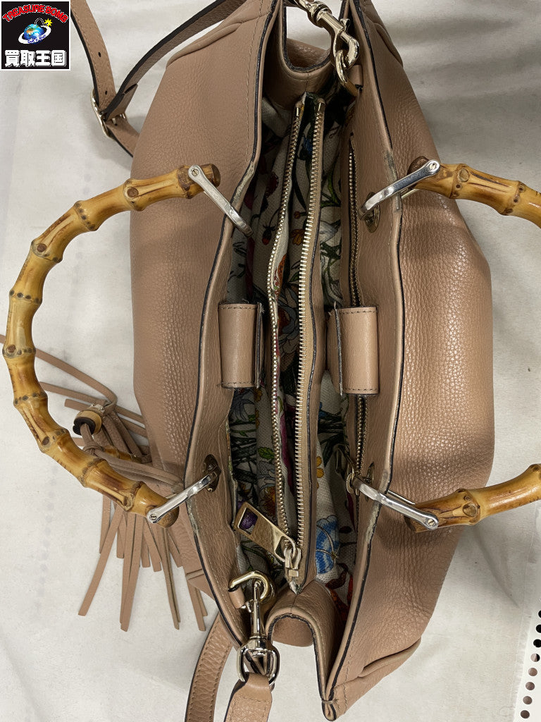 GUCCI 323660 バンブーショッパー ハンドバッグ