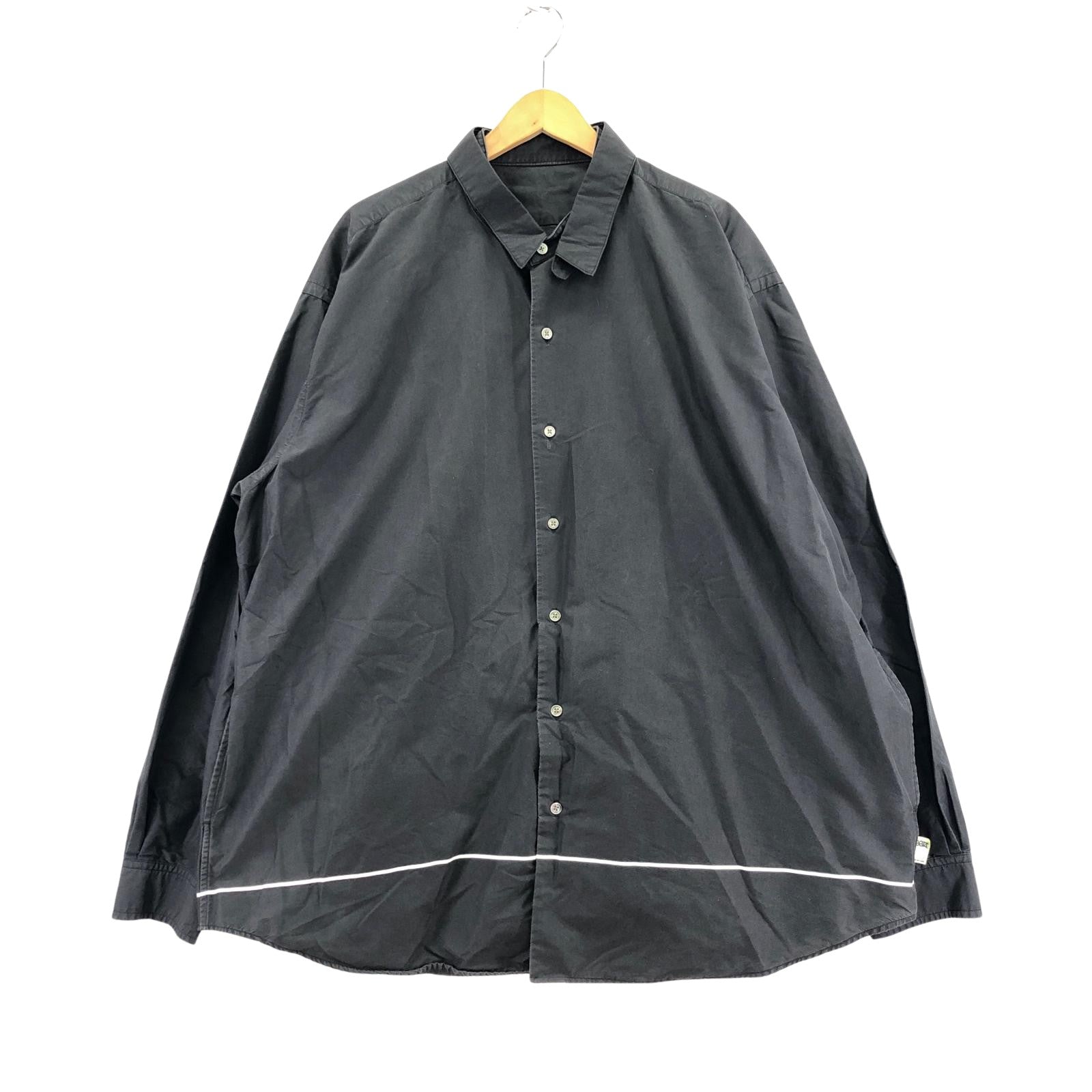 長袖シャツ SSZ balloon overshirt 黒 L ブラック