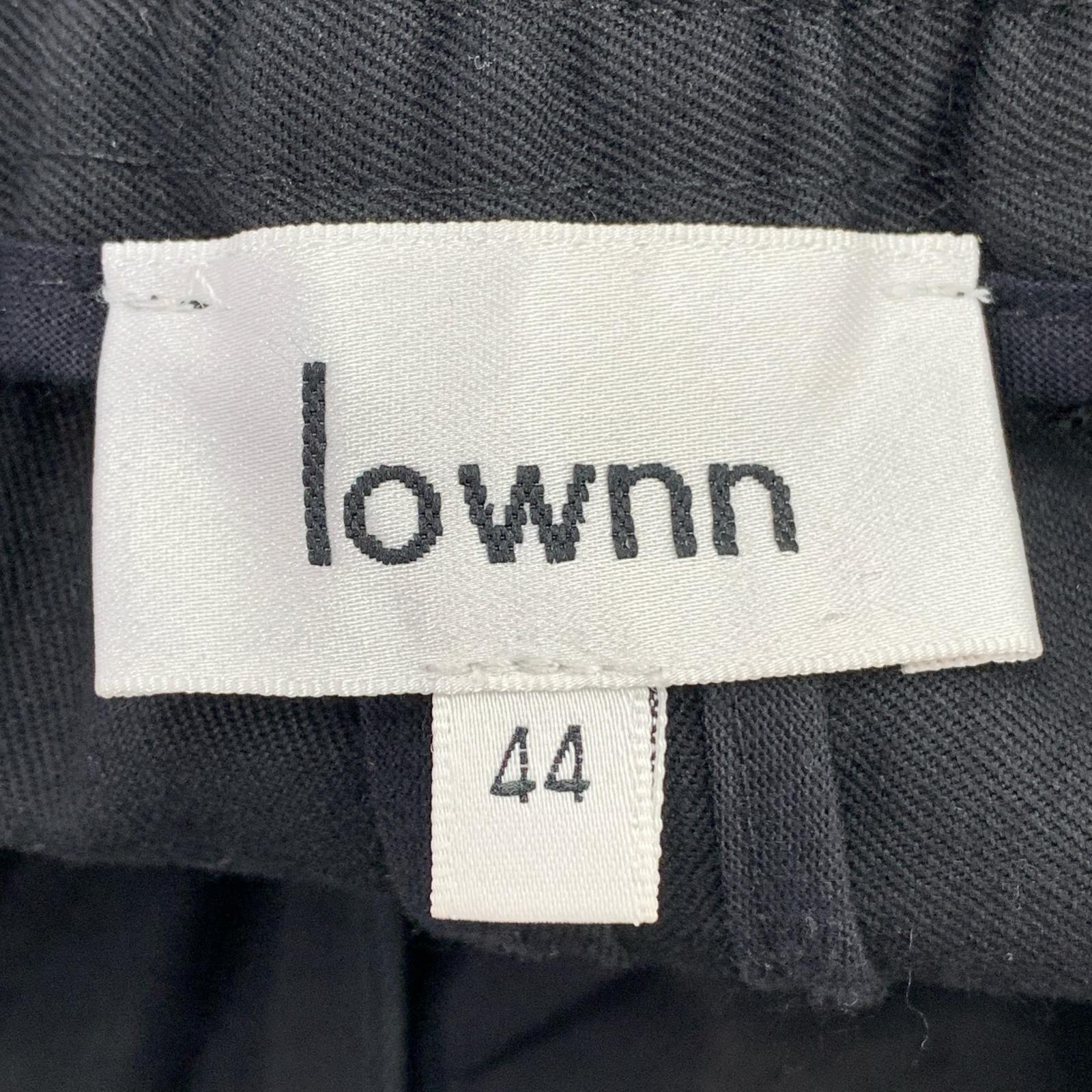 パンツ LOWNN 黒 パンツ 44 ブラック