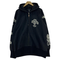 パーカー A&G クロス×フレアモチーフ スウェットジップパーカー M ブラック M ブラック