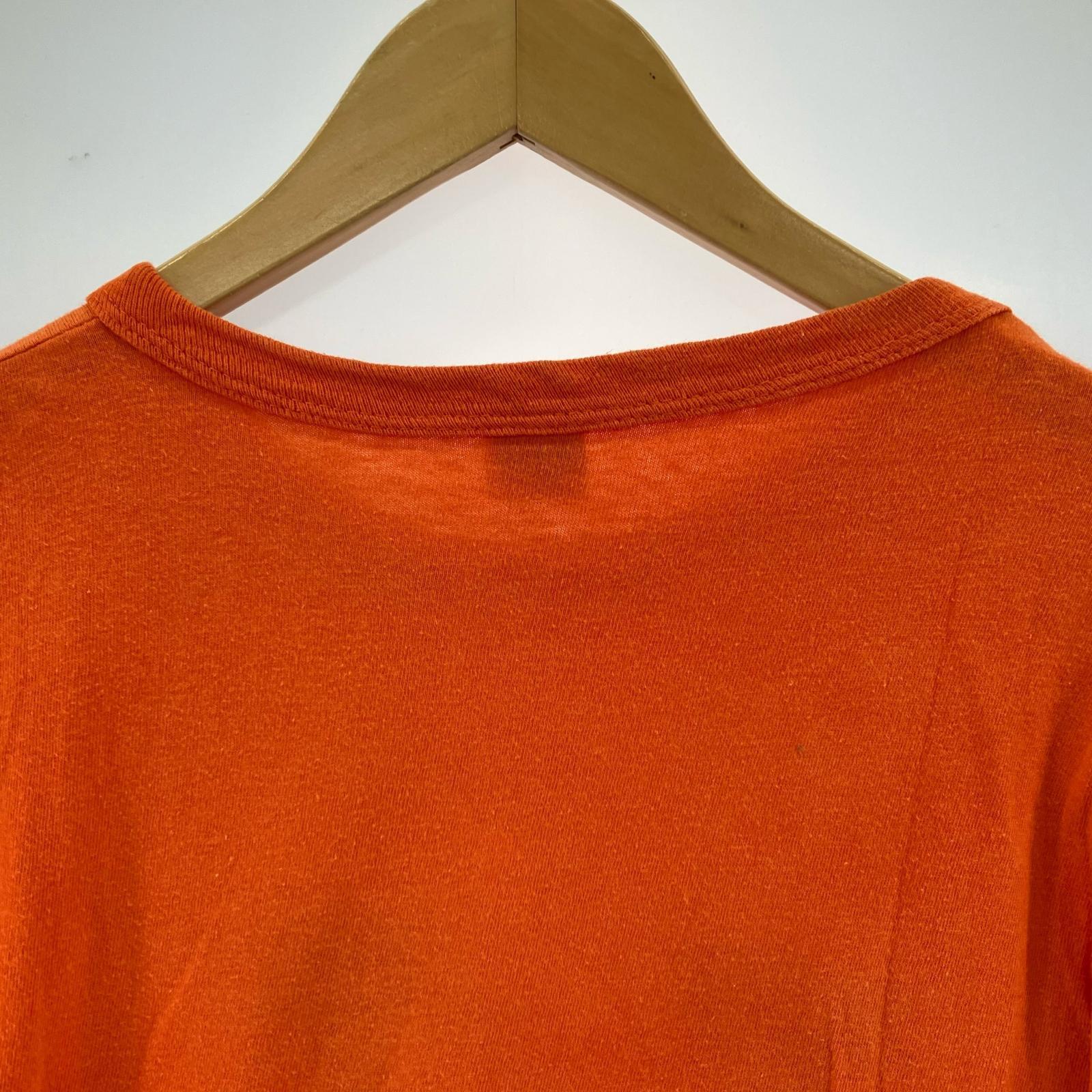 半袖Tシャツ 70s-80s バータグ イリノイ大学 Tシャツ(XL) オレンジ