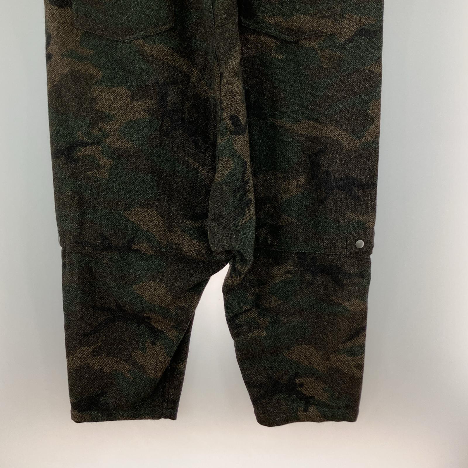 パンツ Yohji Yamamoto 14AW GOTHICチャーム付 カモフラプリント サルエルパンツ 4 4