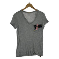 半袖Tシャツ Vネック S/S カットソー(M) グレー M グレー