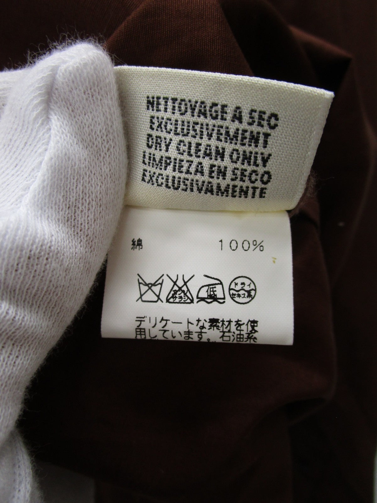 HERMES マルジェラ期 ヴァルーズシャツ 茶 (36)