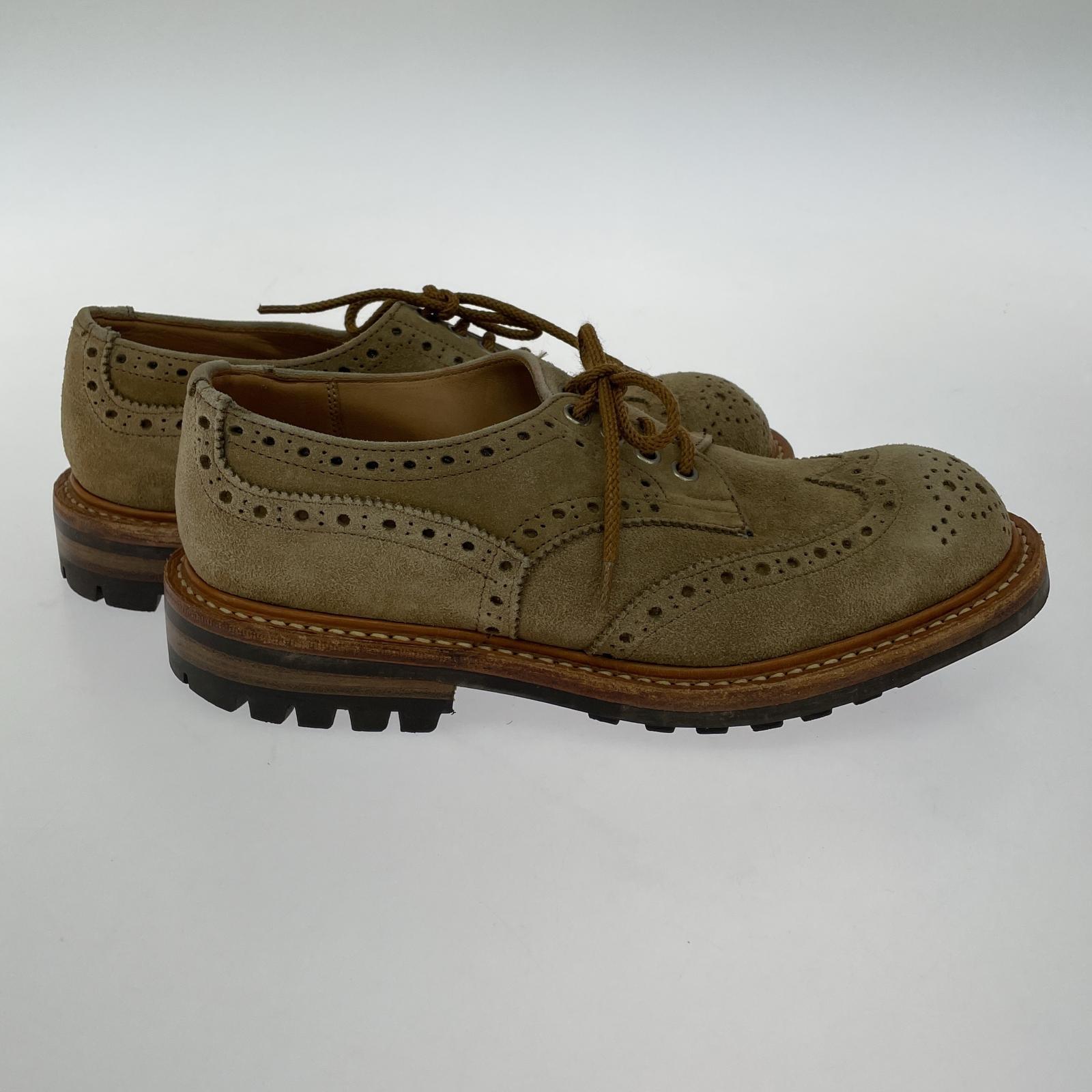 その他靴 QUILP by Tricker's ウイングチップ レザーシューズ M7457 UK6.5-4 スウェード ベージュ ベージュ