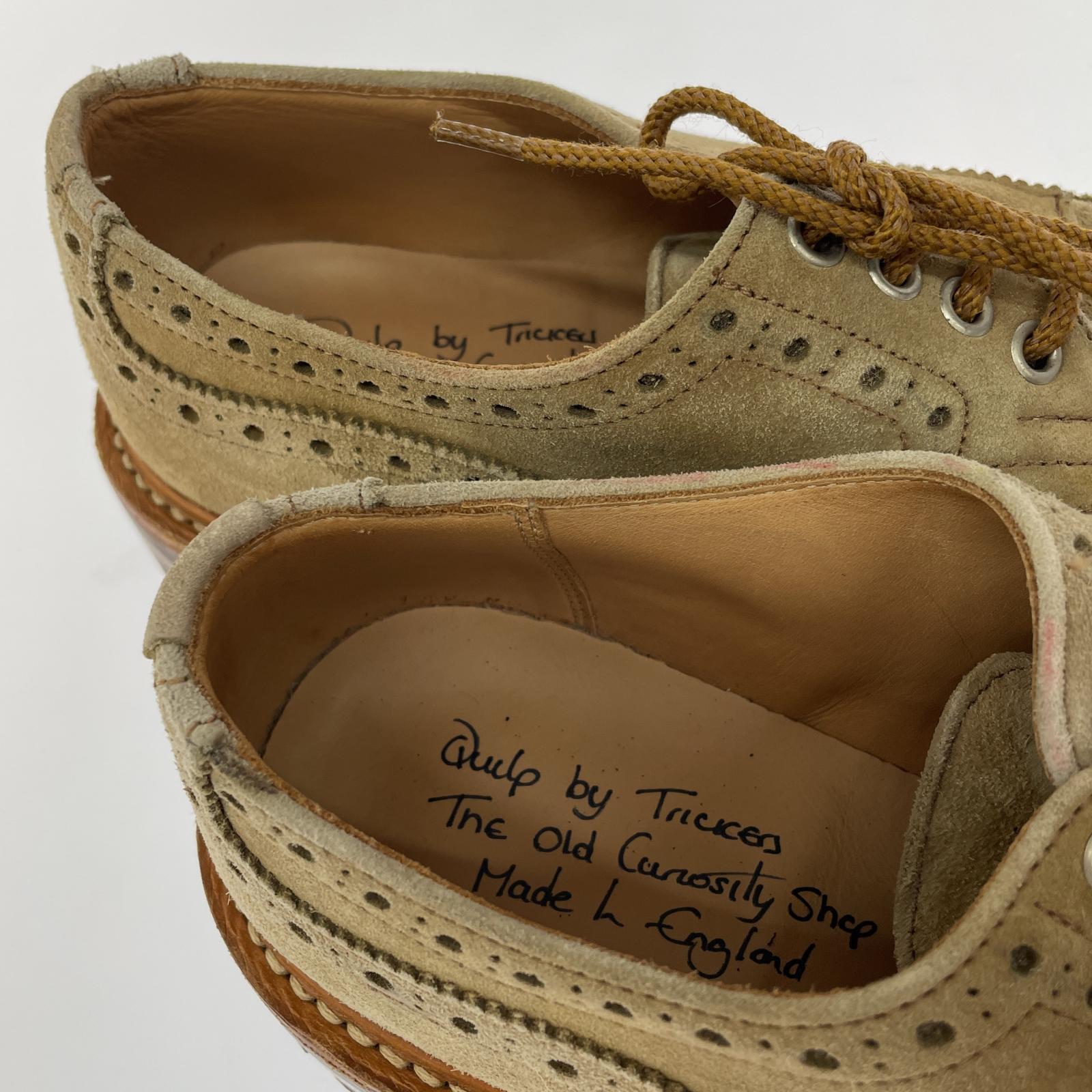 その他靴 QUILP by Tricker's ウイングチップ レザーシューズ M7457 UK6.5-4 スウェード ベージュ ベージュ
