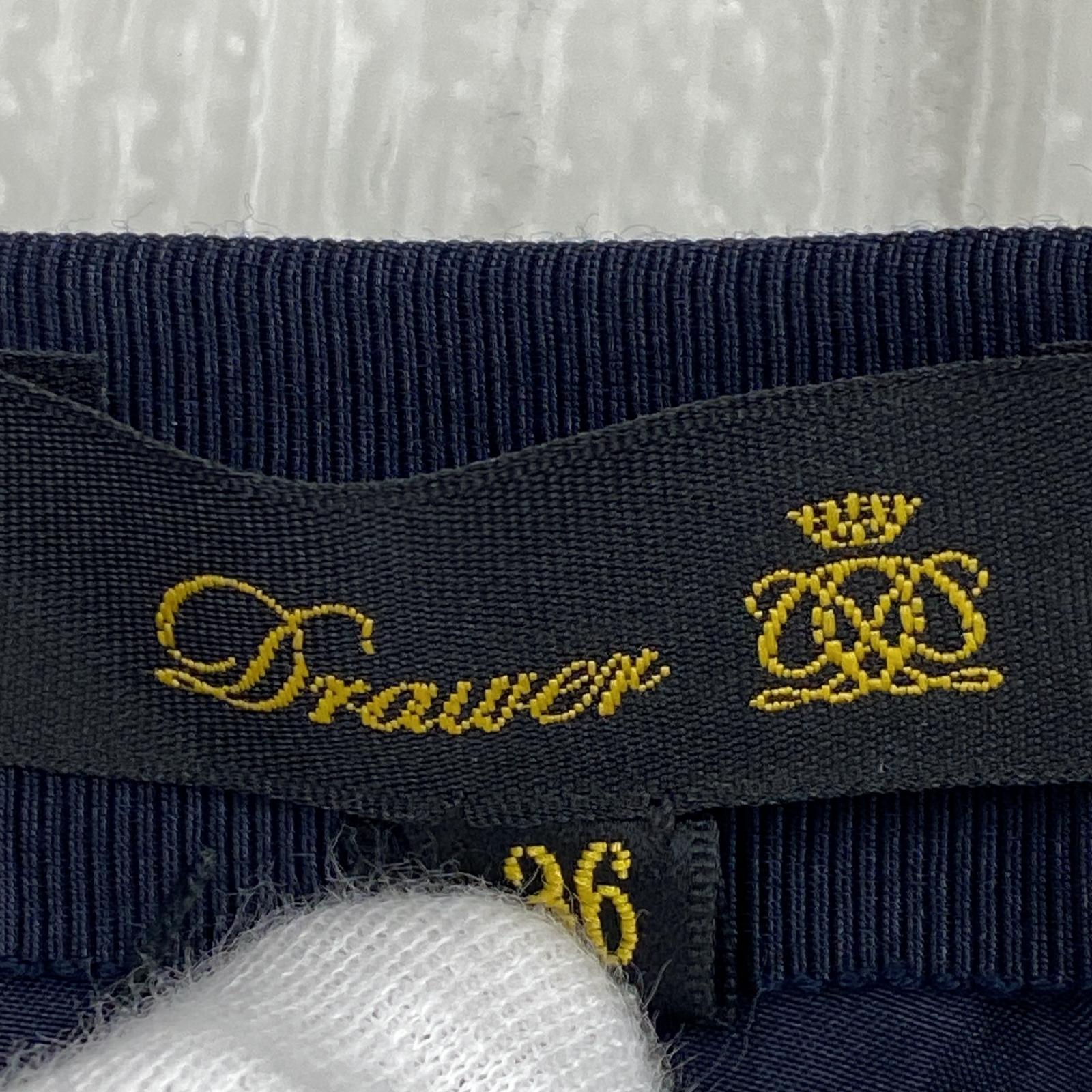 スカート DRAWER スカート ジャガード ギャザースカート 6524-299-1265 黒 ブラック 36 S相当