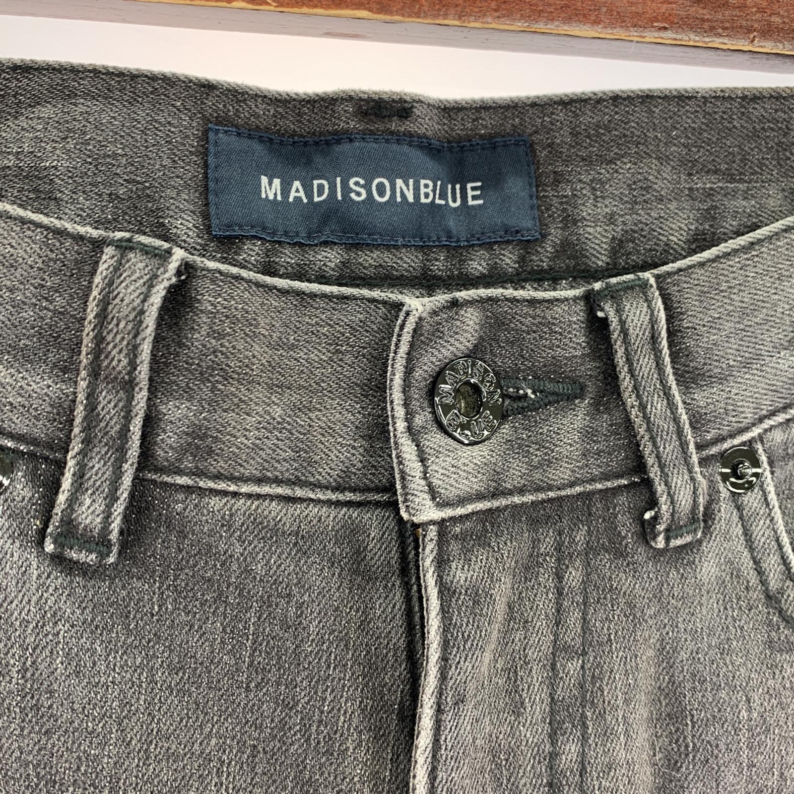 その他ボトムス MADISONBLUE HEM CUT SLIM FLARE DENIM ブラック