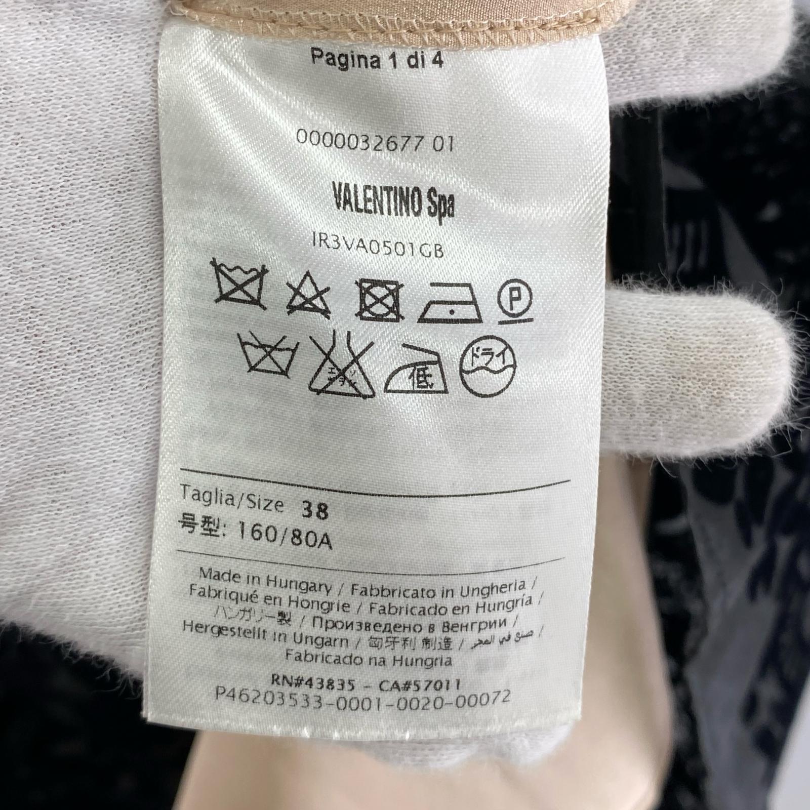 ワンピース RED VALENTINO ノースリーブワンピース 黒 花柄 (38) 38 ブラック