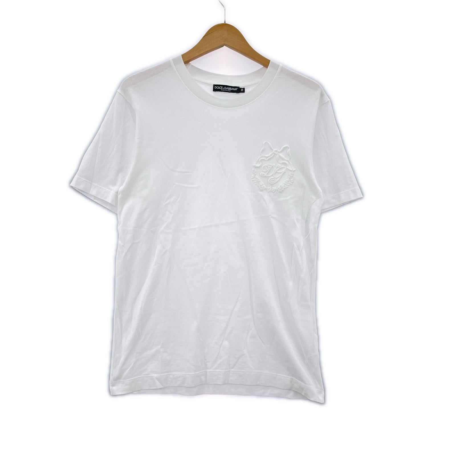 半袖Tシャツ 刺繍ssシャツ 白 38 ホワイト