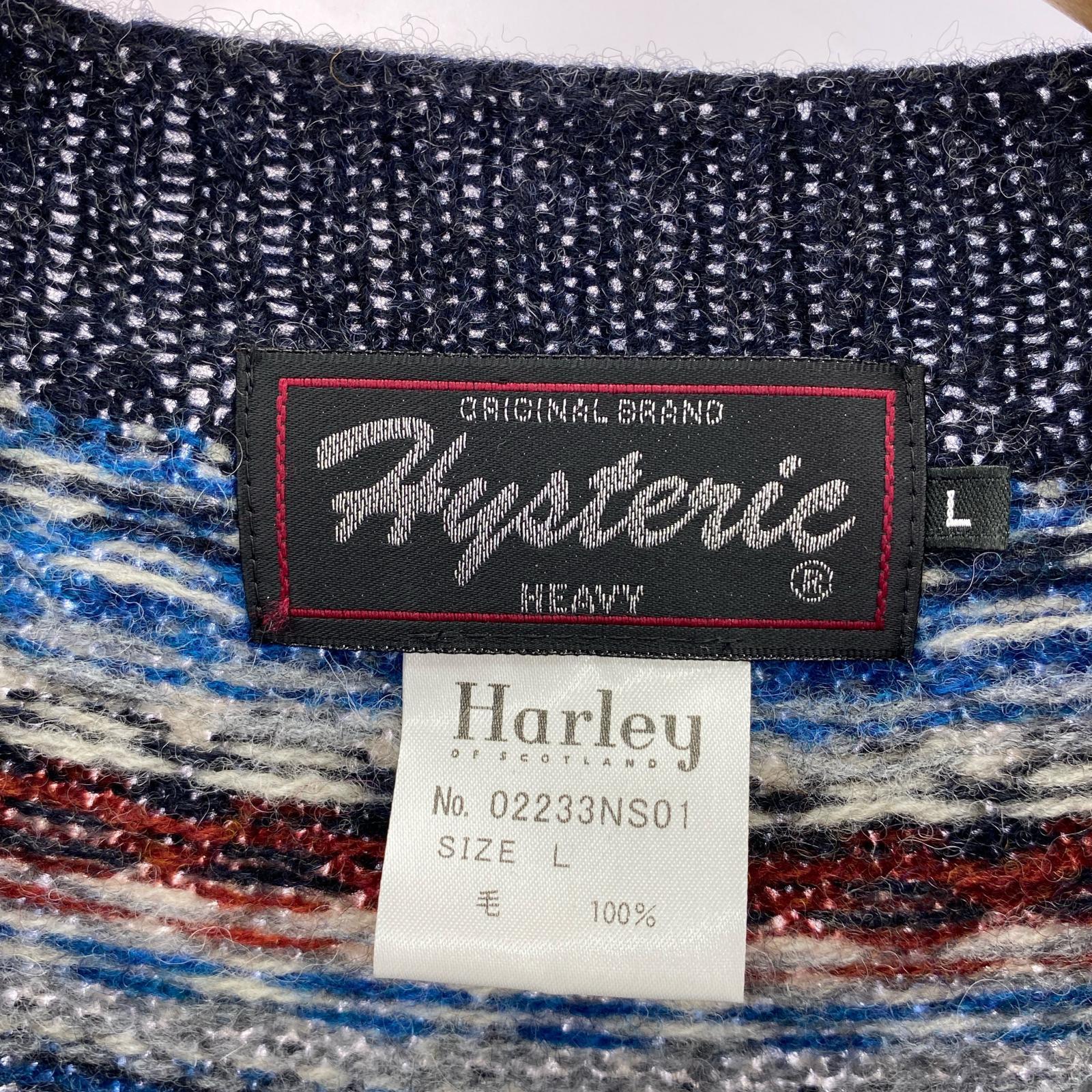 ニット harley/総柄ニット L
