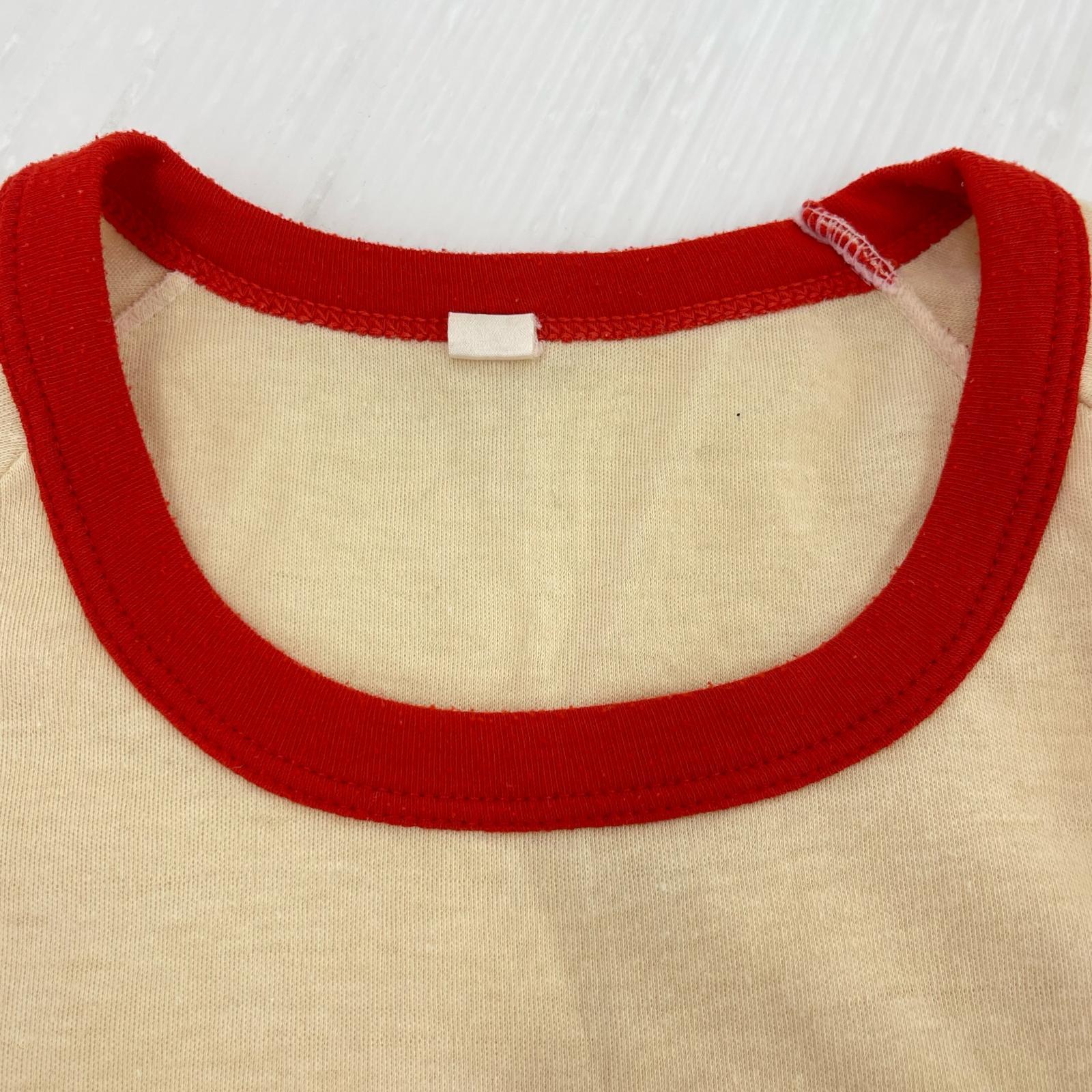 半袖Tシャツ LUCKY STRIKE raglan print tee 36 36 ベージュ