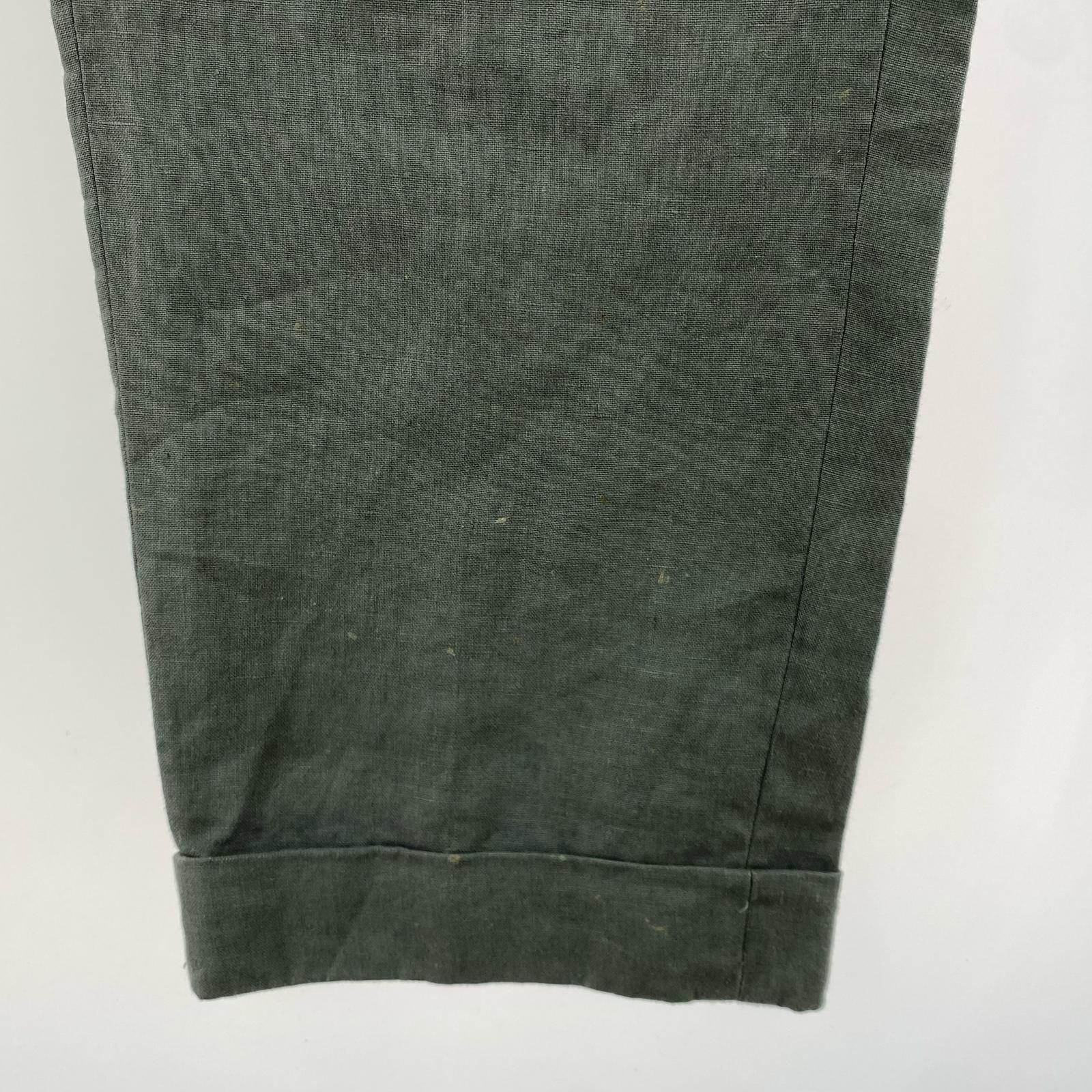 パンツ Ambrosi リネンスラックス グレー (48) 48 グレー