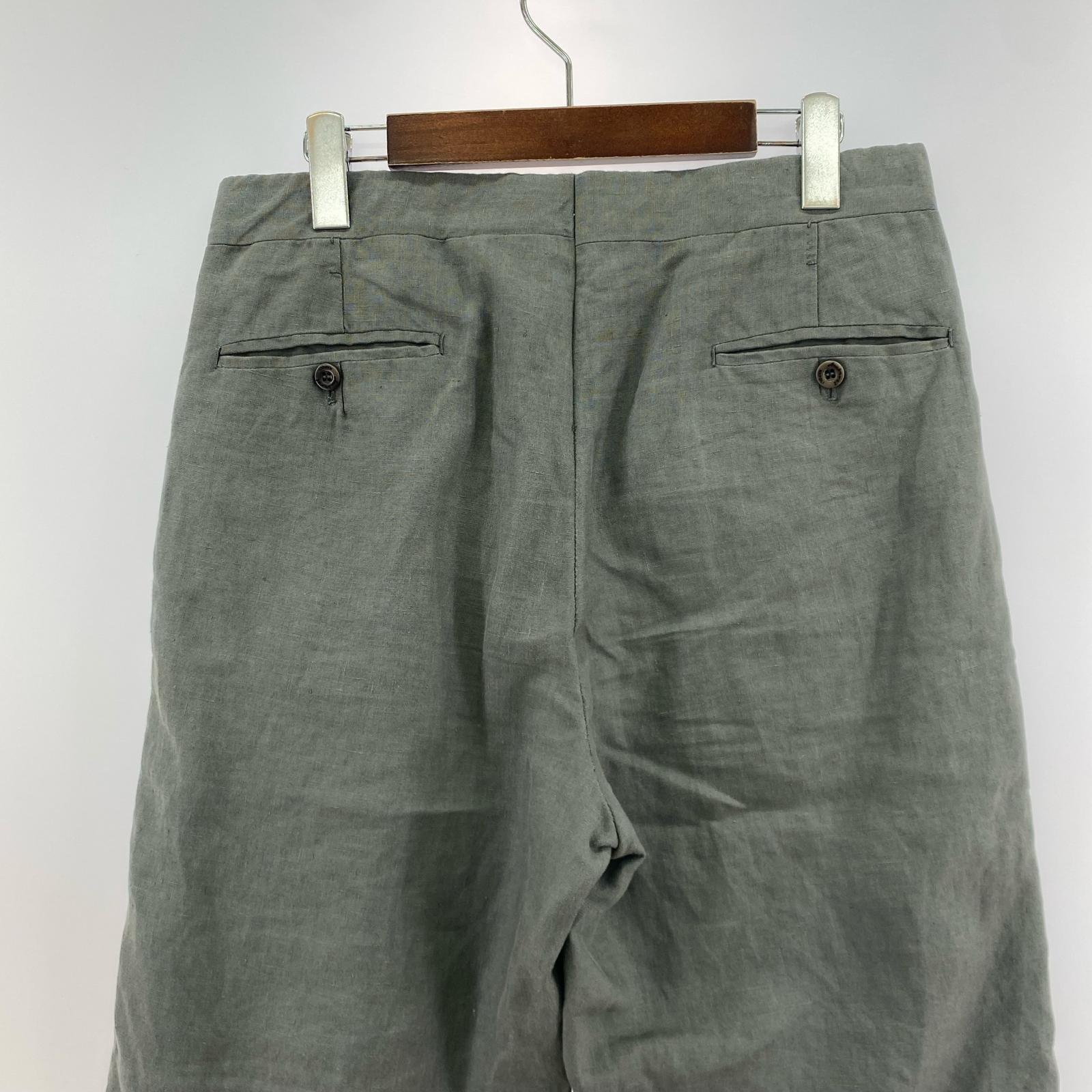 パンツ Ambrosi リネンスラックス グレー (48) 48 グレー