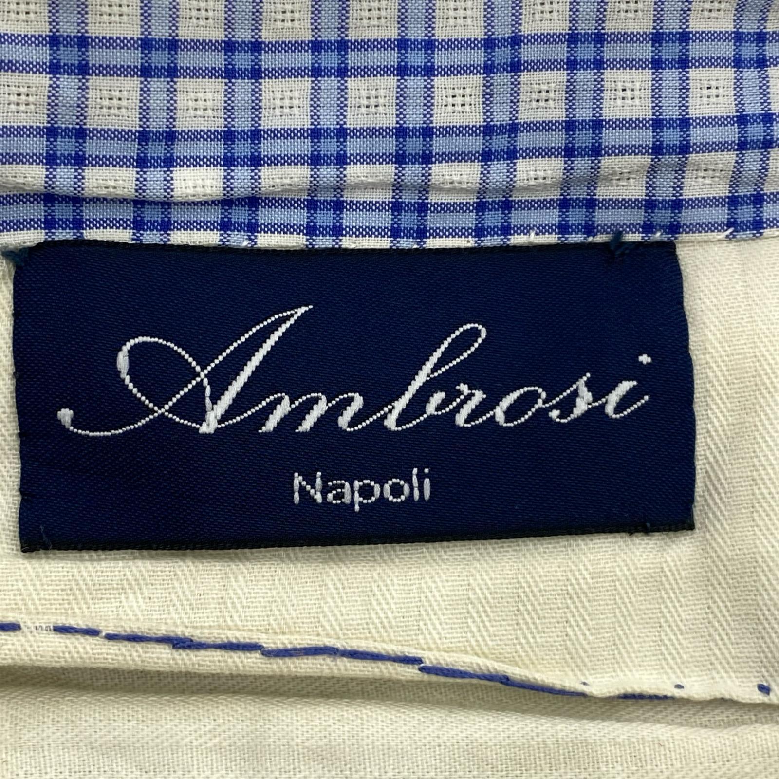 パンツ Ambrosi リネンスラックス グレー (48) 48 グレー