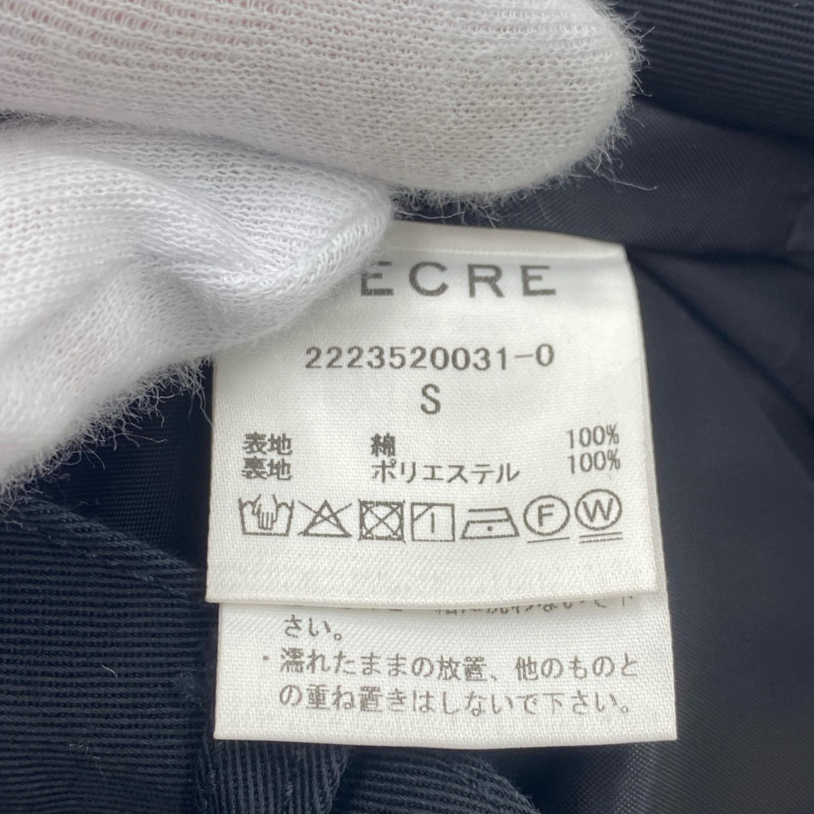 パンツ MECRE カットオフパッチストレートパンツ S ブラック
