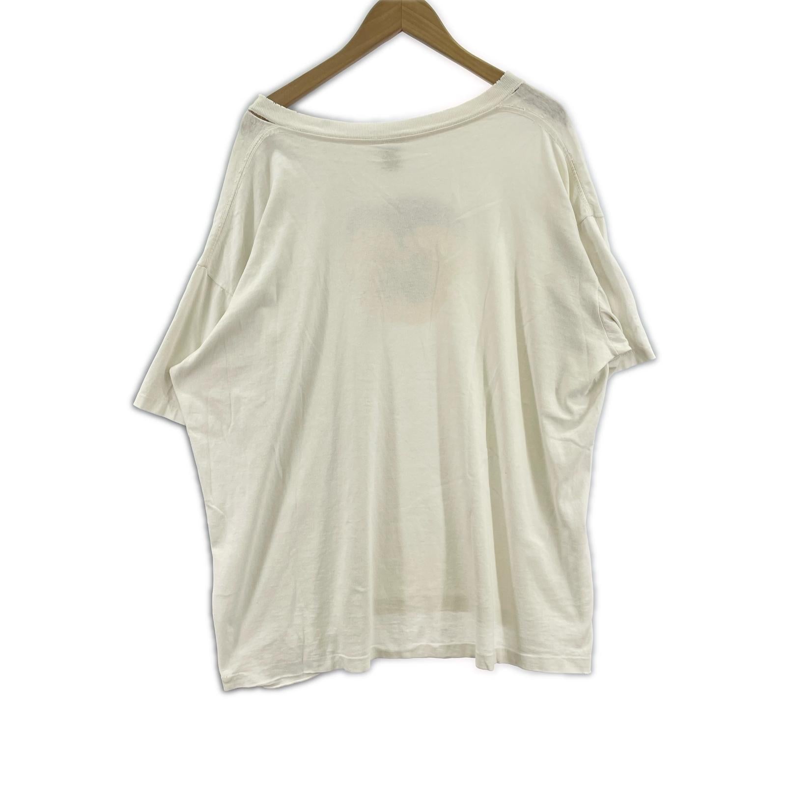 半袖Tシャツ 90s STUDIO Q パンジー プリントTee XL ホワイト ホワイト