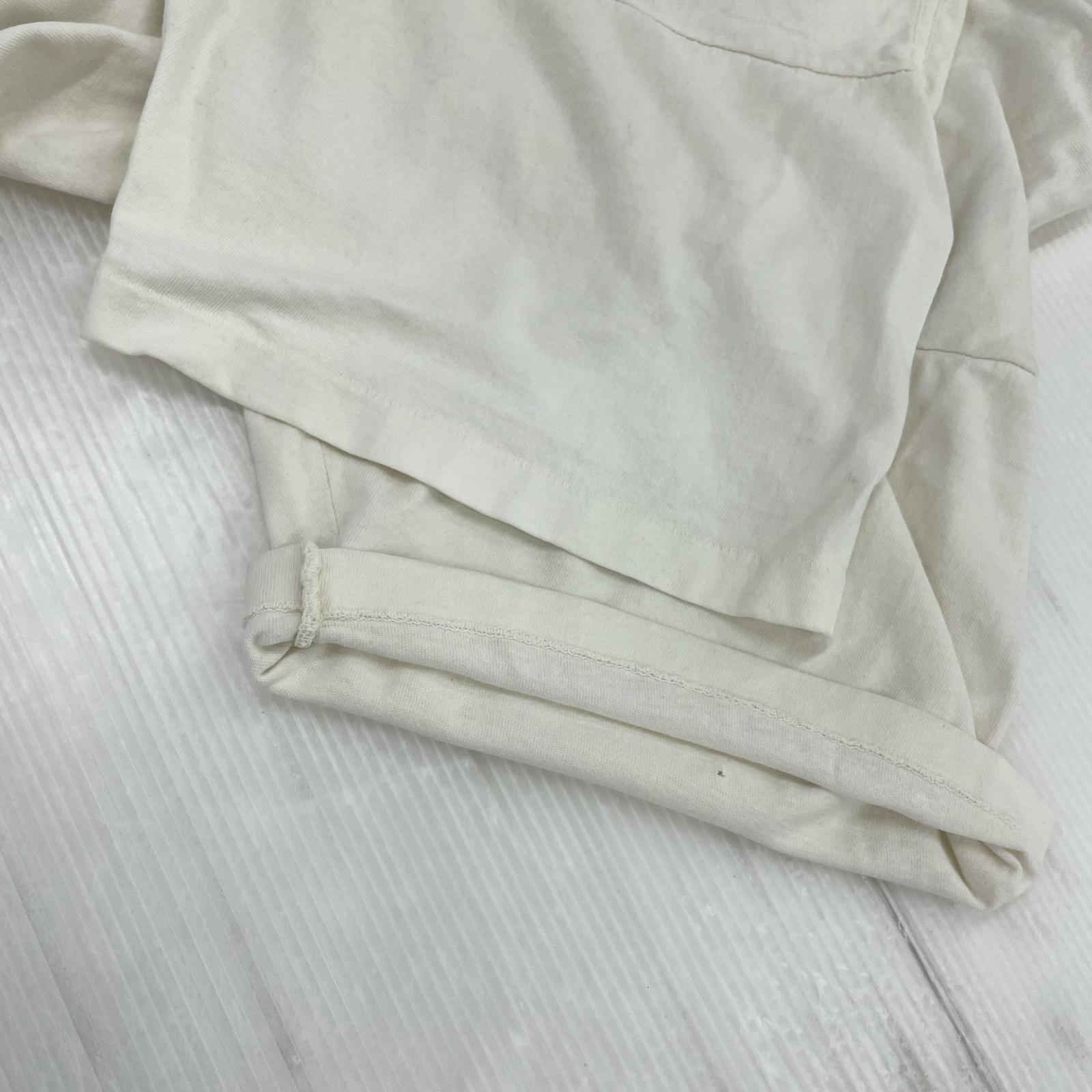 半袖Tシャツ 90s STUDIO Q パンジー プリントTee XL ホワイト ホワイト