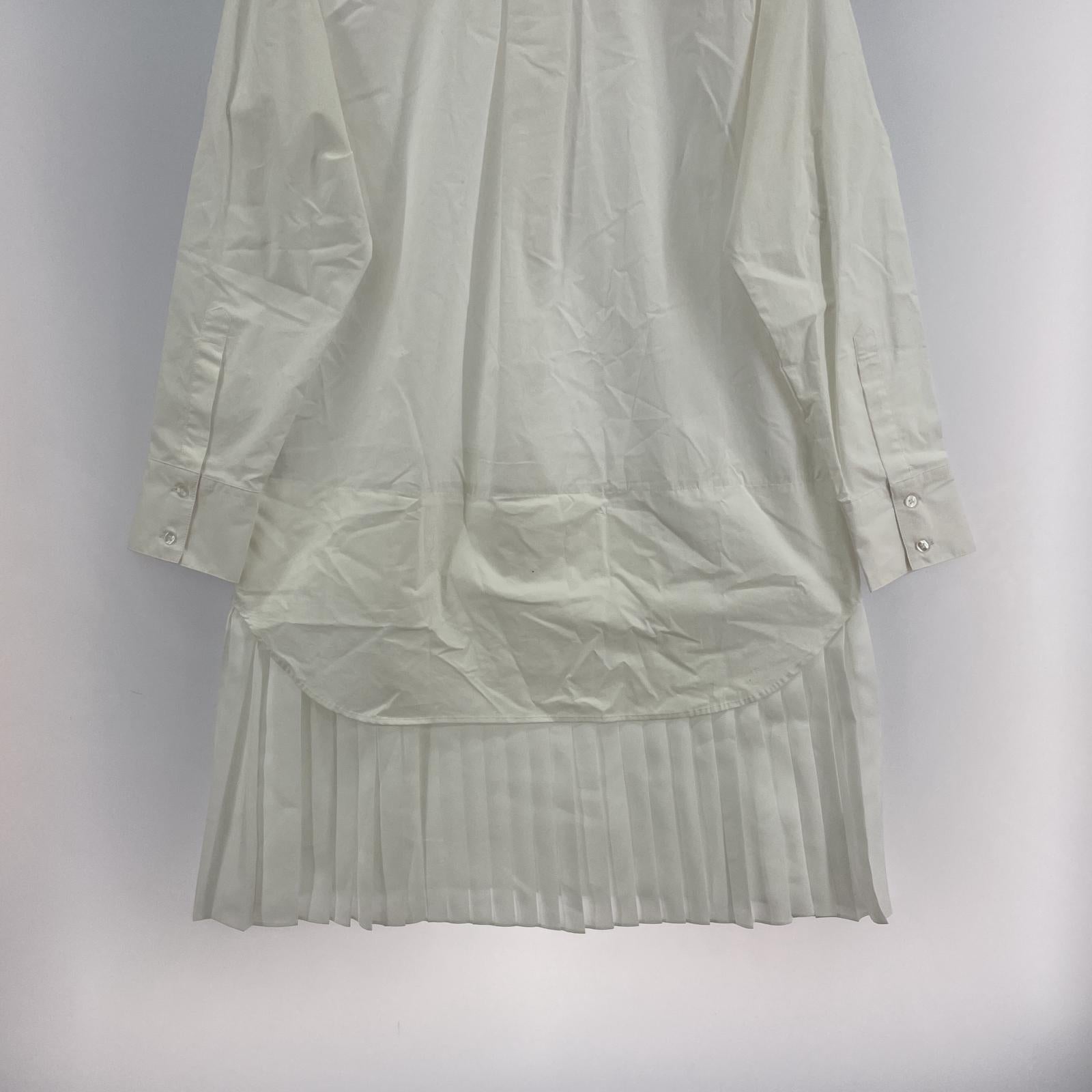 長袖シャツ 21aw LOGO PRINT COTTON DRESS シャツ size16 ホワイト
